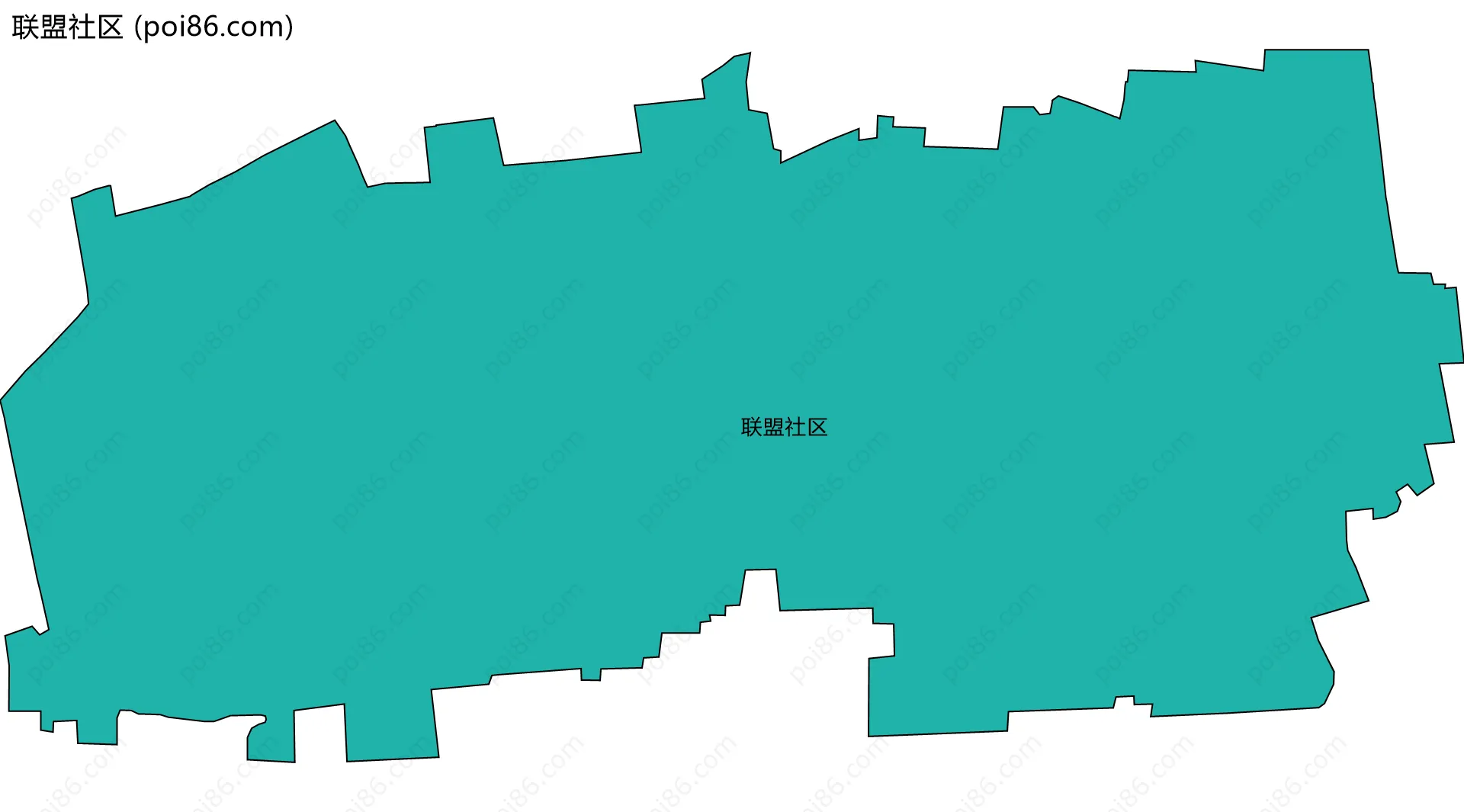 联盟社区边界地图
