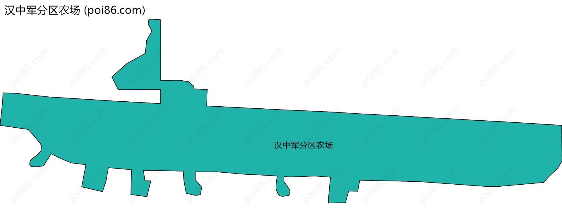 汉中军分区农场边界地图