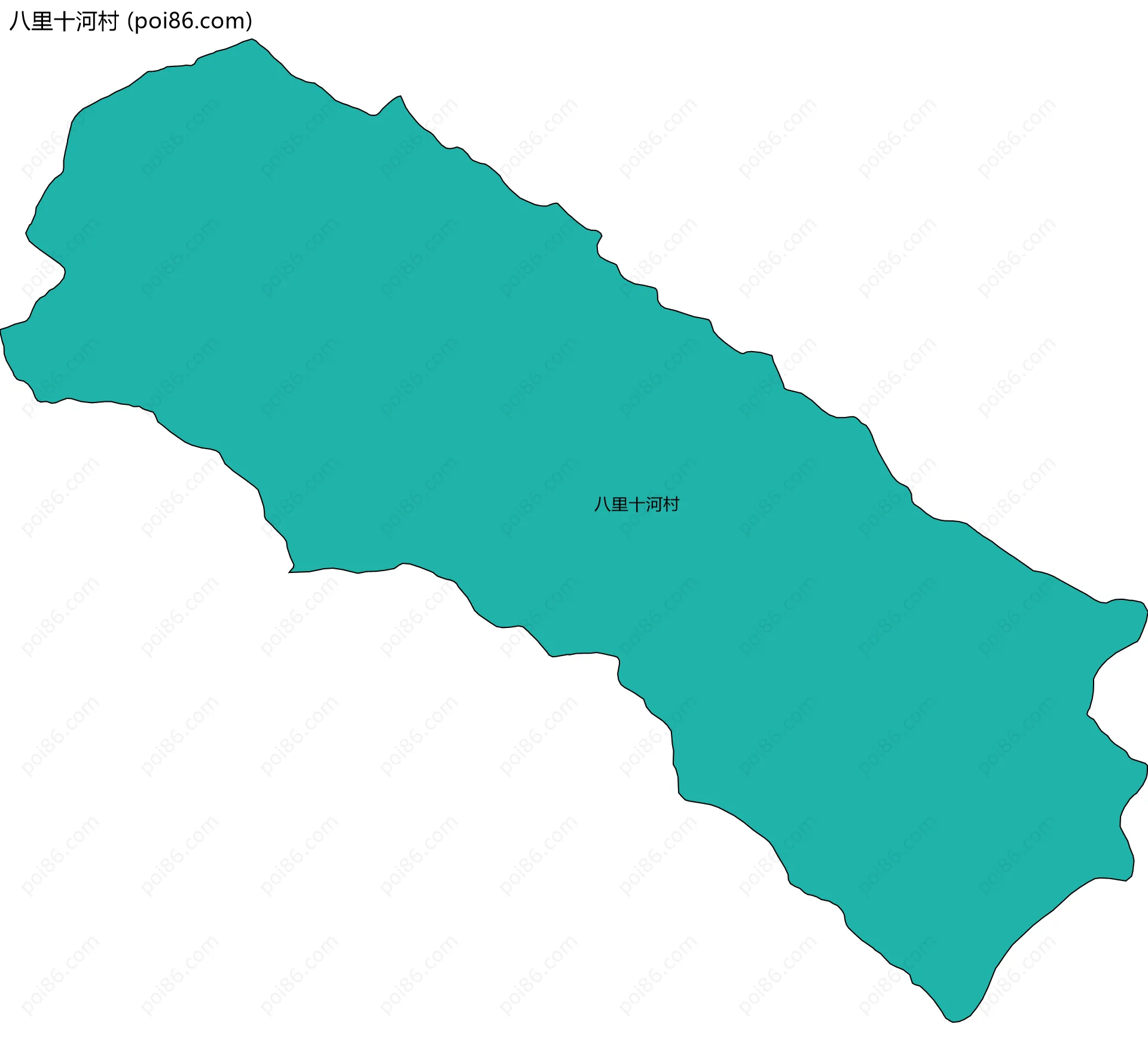 八里十河村边界地图