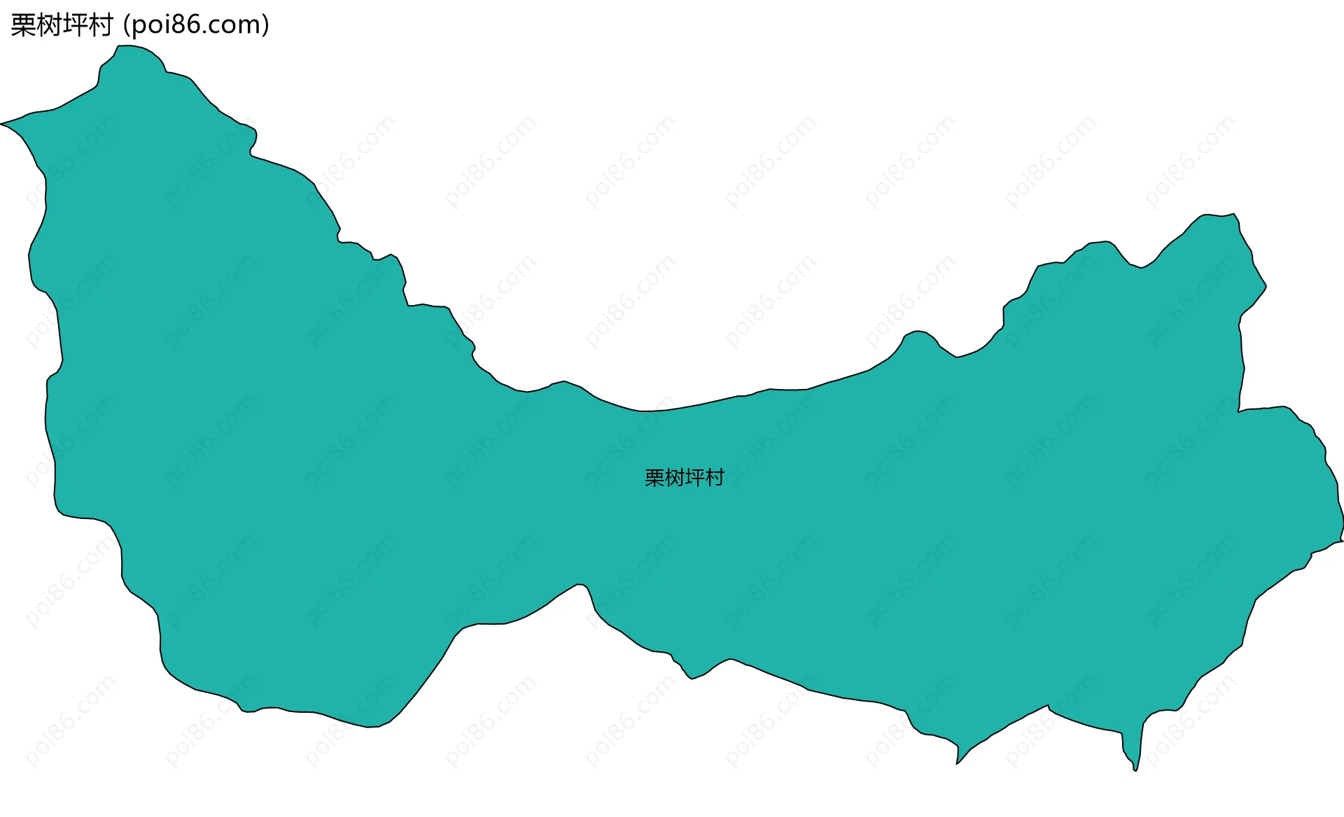 栗树坪村边界地图