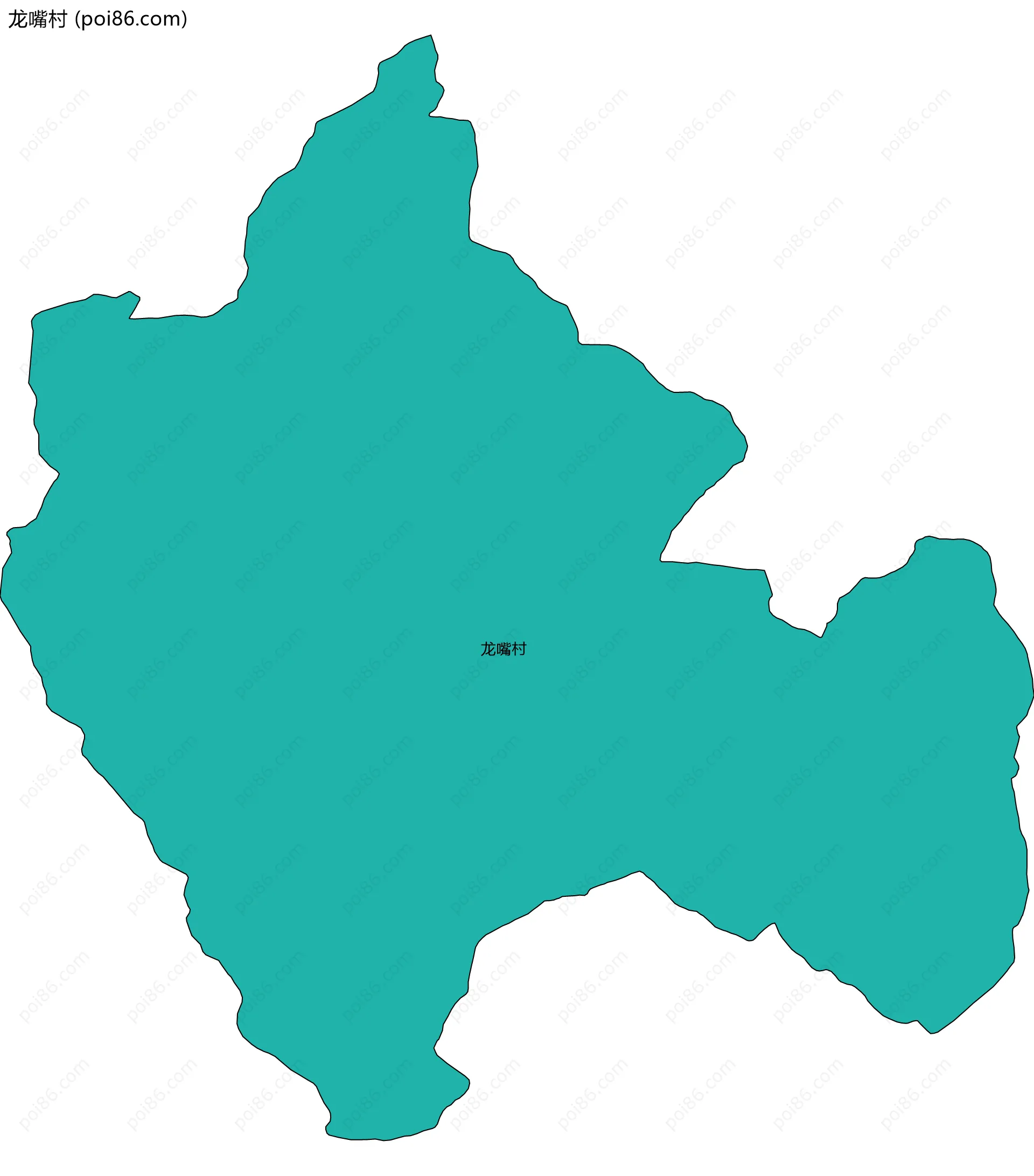 龙嘴村边界地图