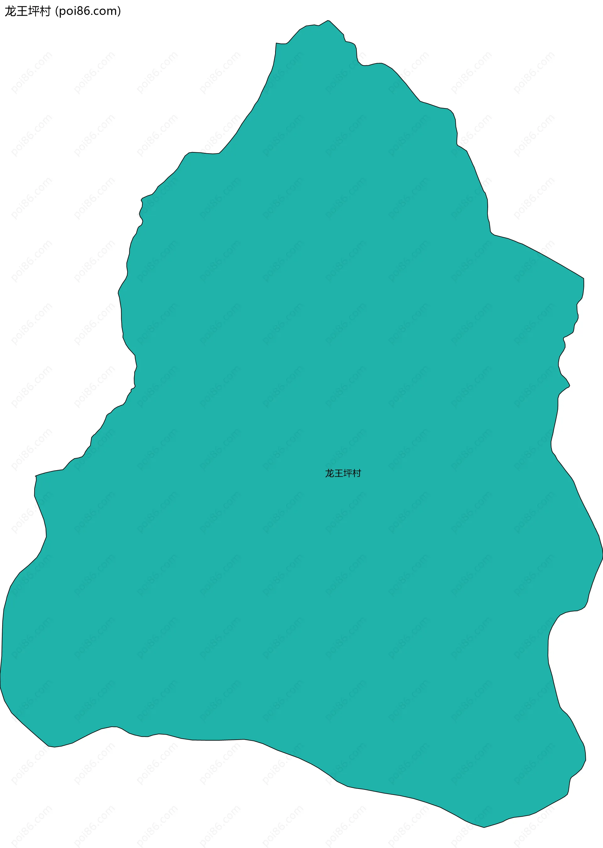 龙王坪村边界地图