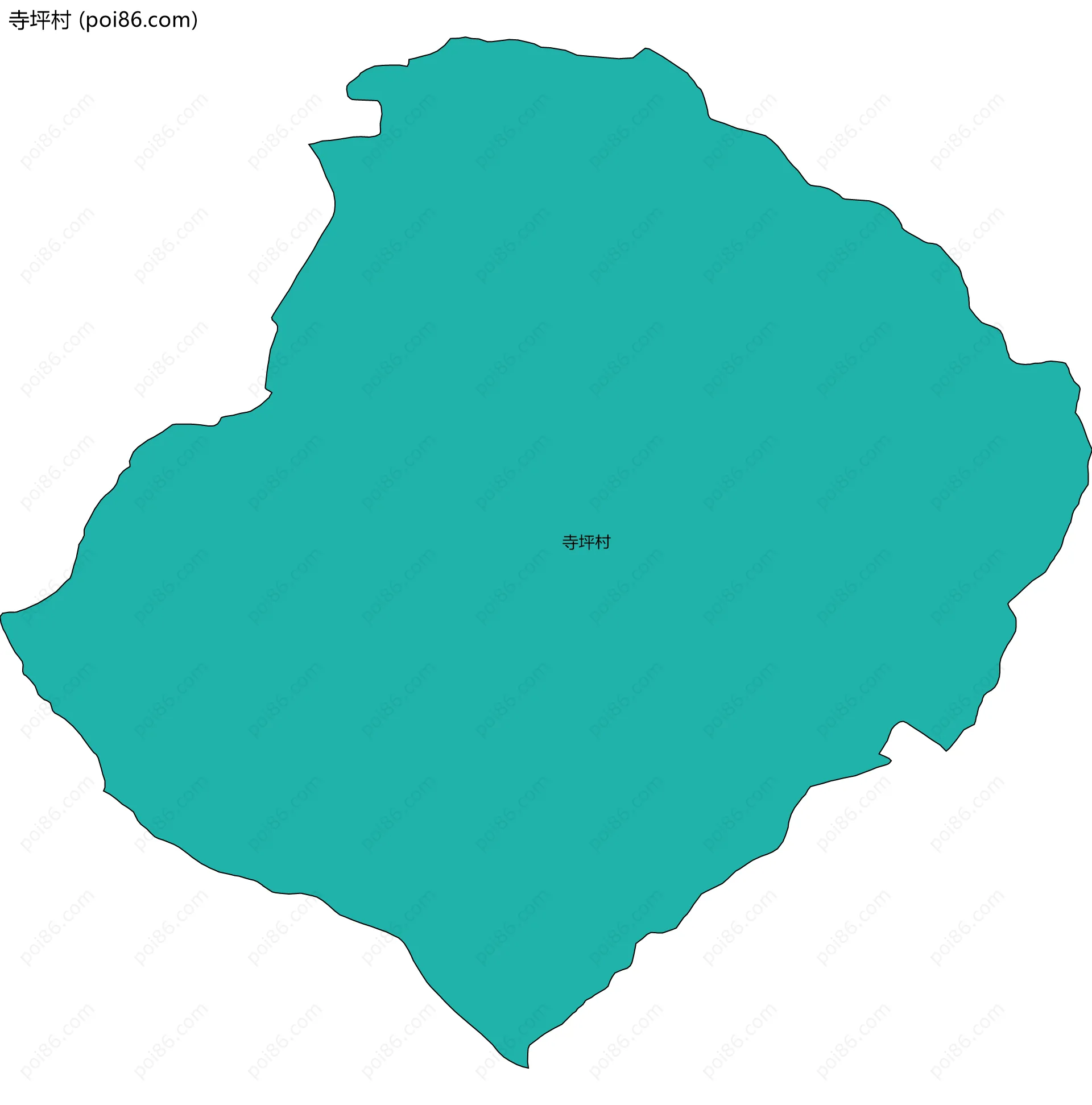 寺坪村边界地图