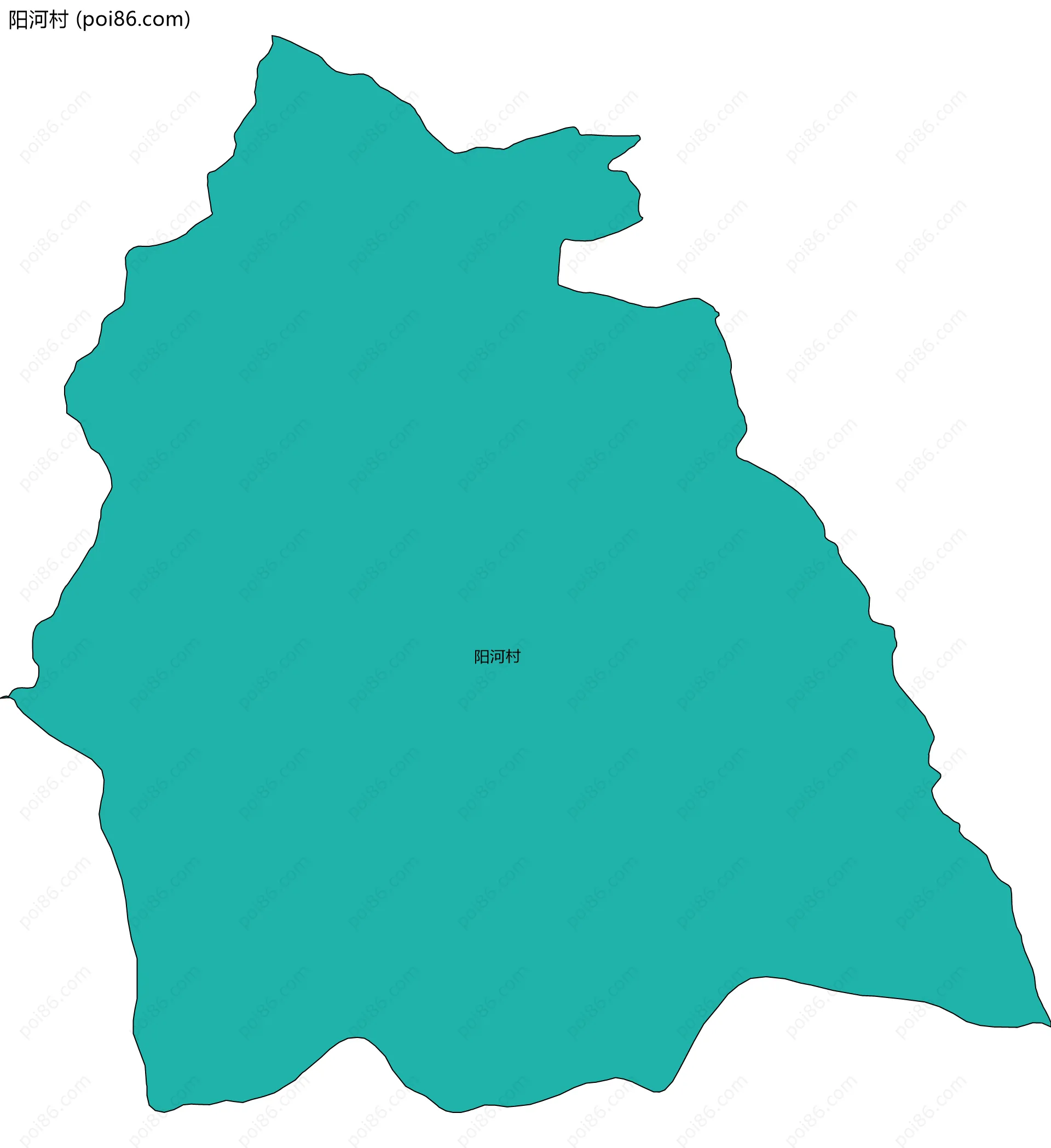 阳河村边界地图