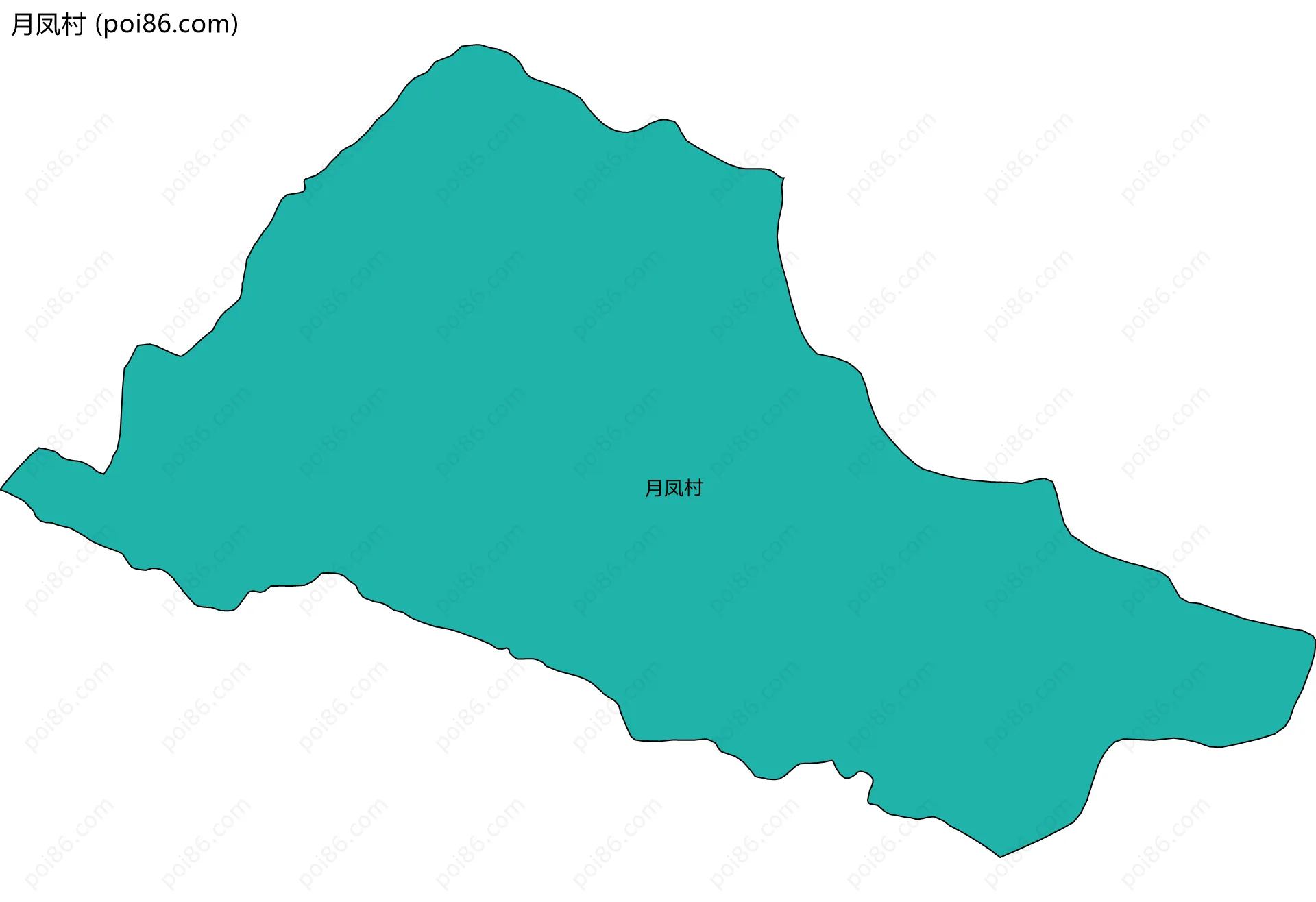 月凤村边界地图