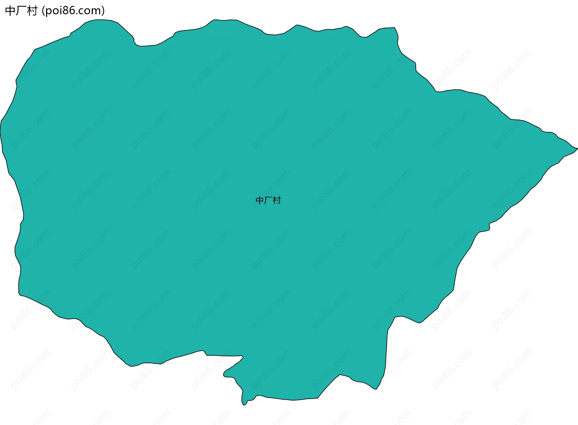 中厂村边界地图