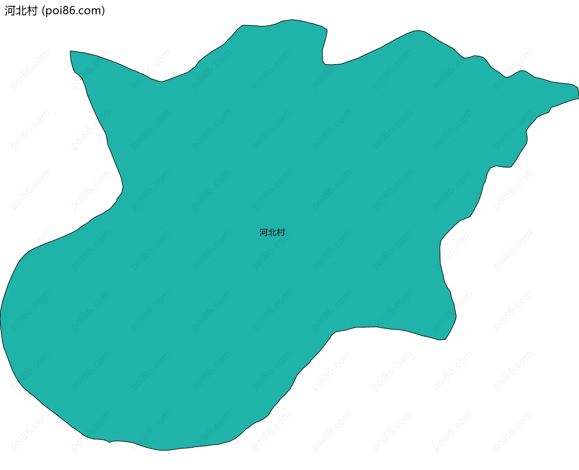 河北村边界地图