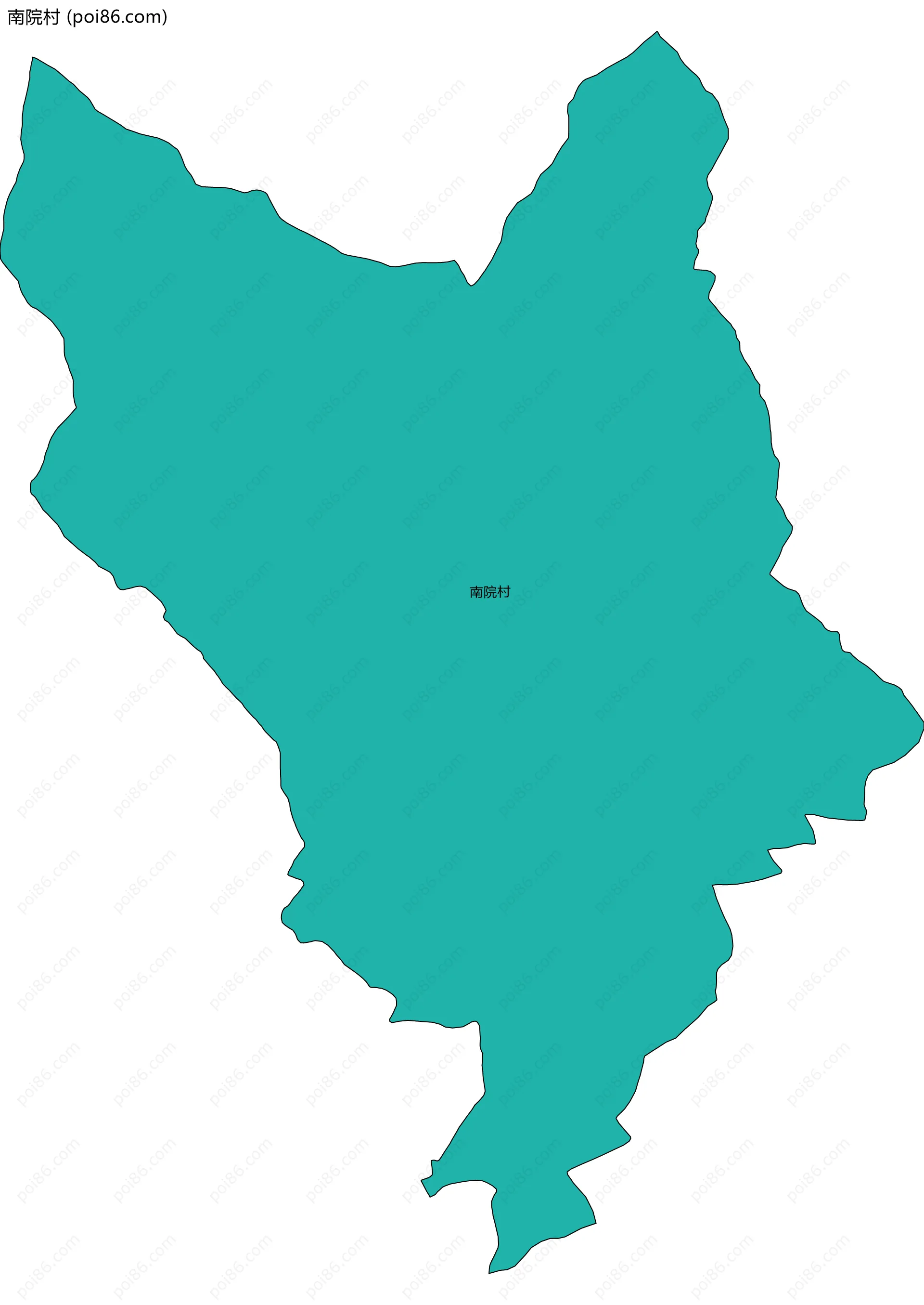 南院村边界地图