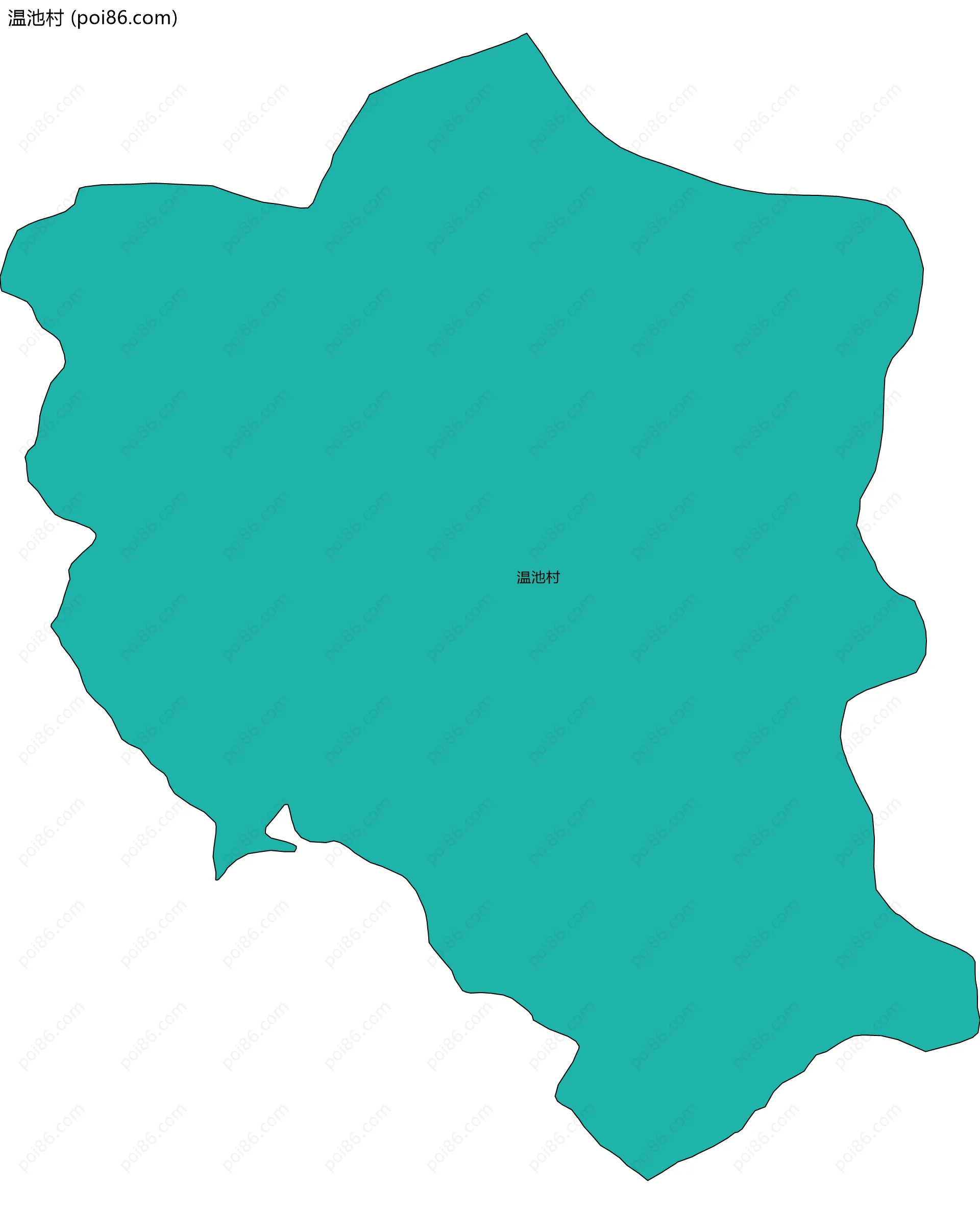 温池村边界地图