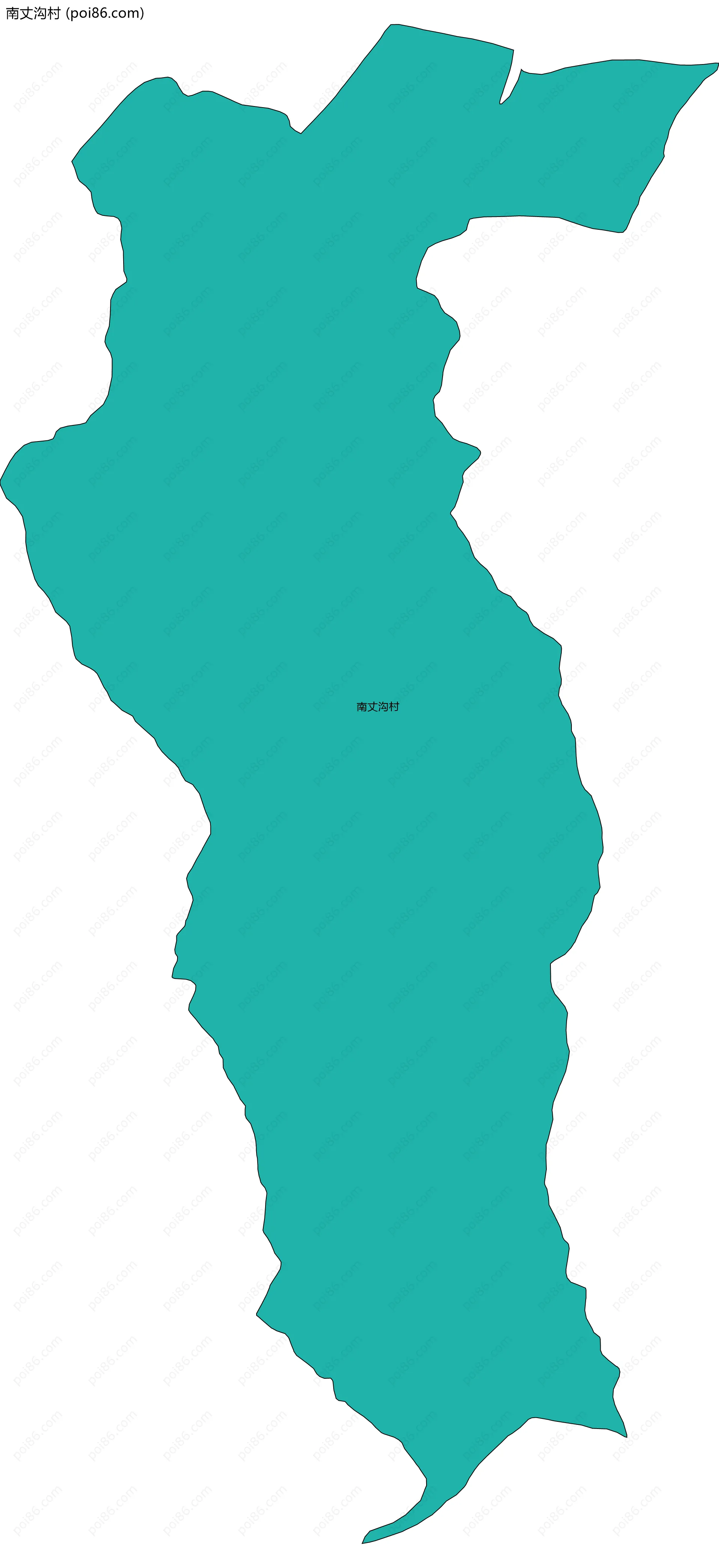 南丈沟村边界地图