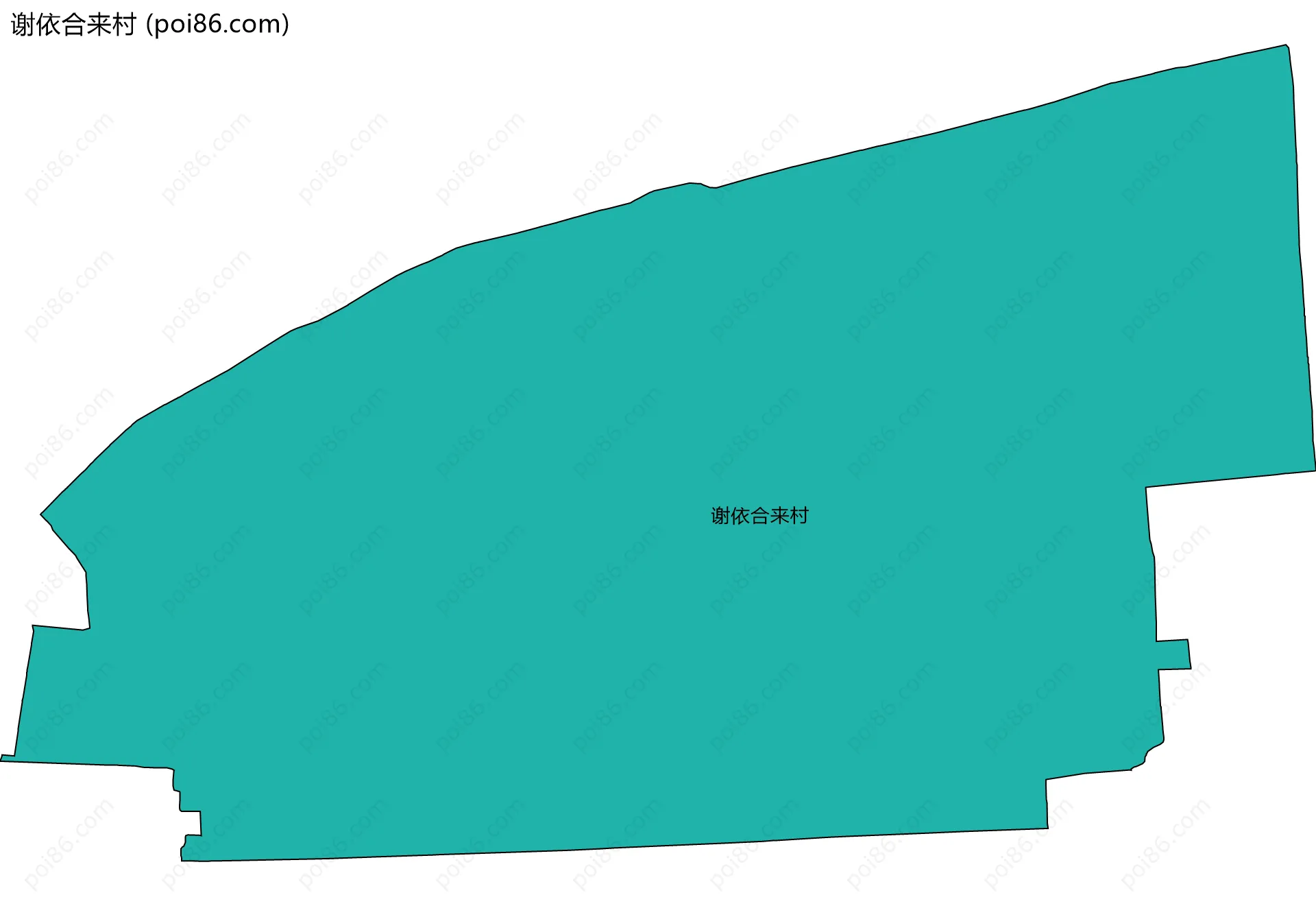 谢依合来村边界地图