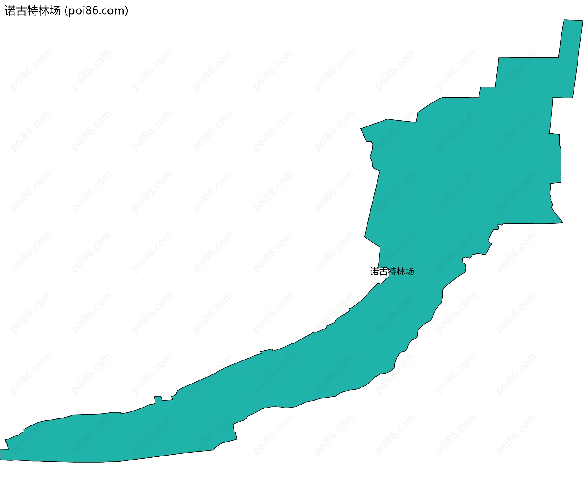 诺古特林场边界地图