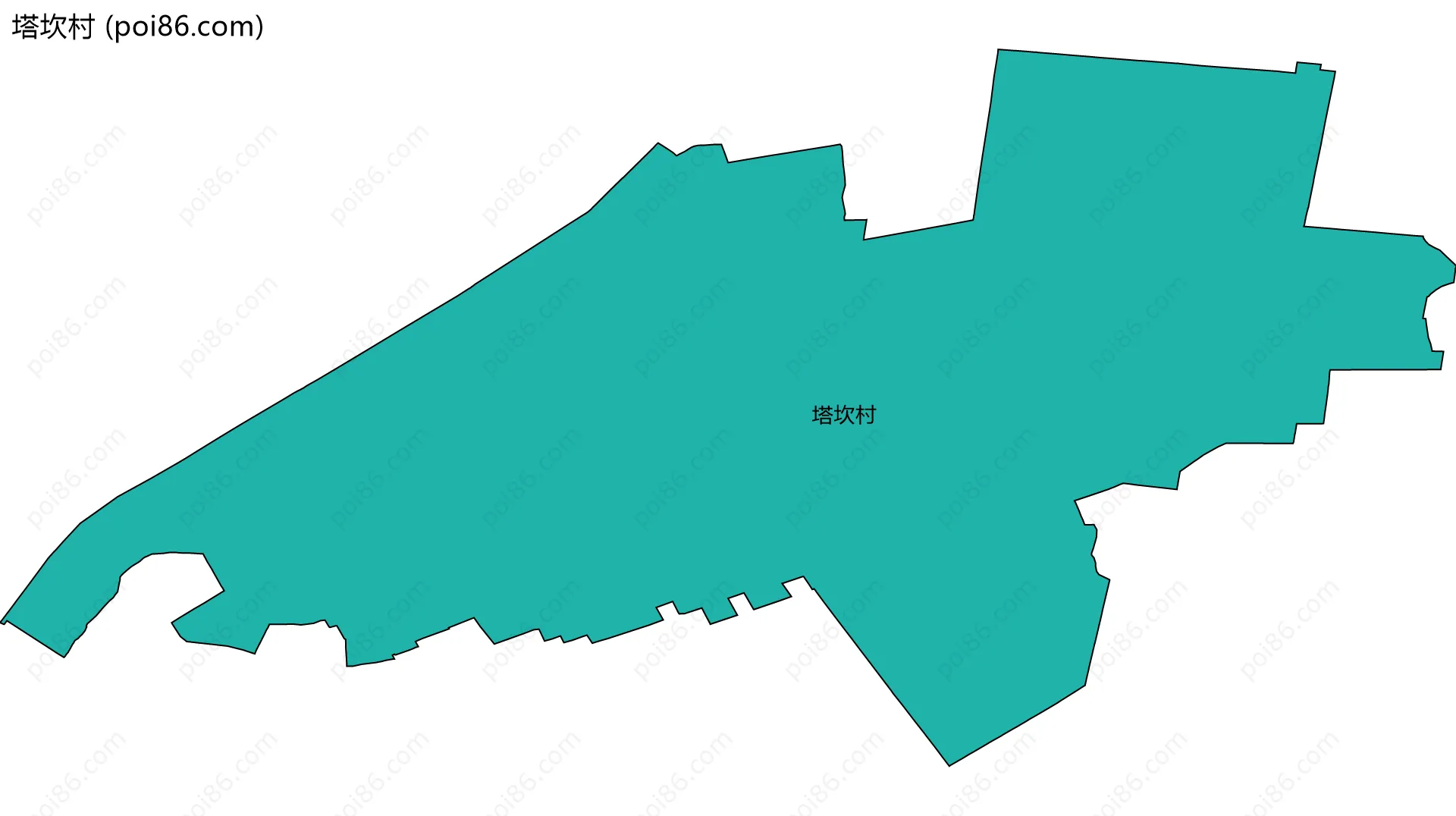 塔坎村边界地图