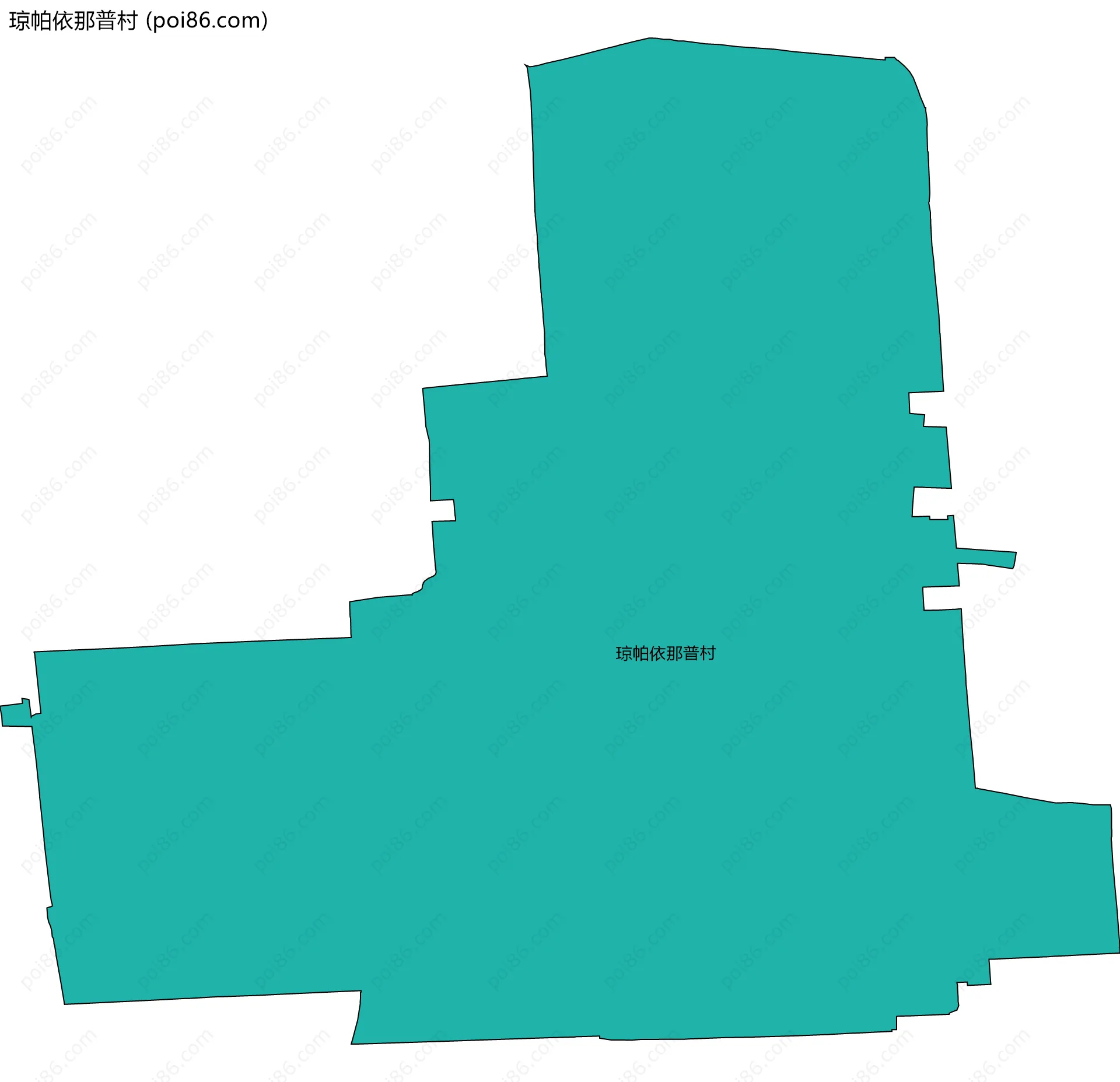 琼帕依那普村边界地图