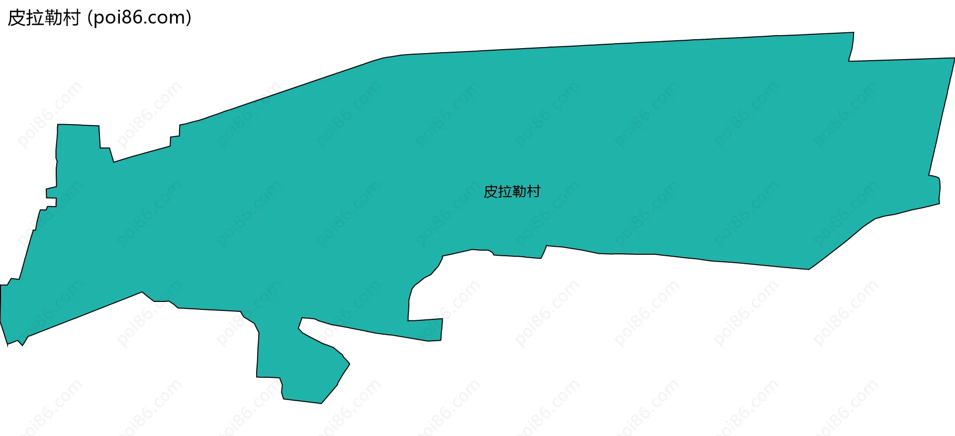 皮拉勒村边界地图