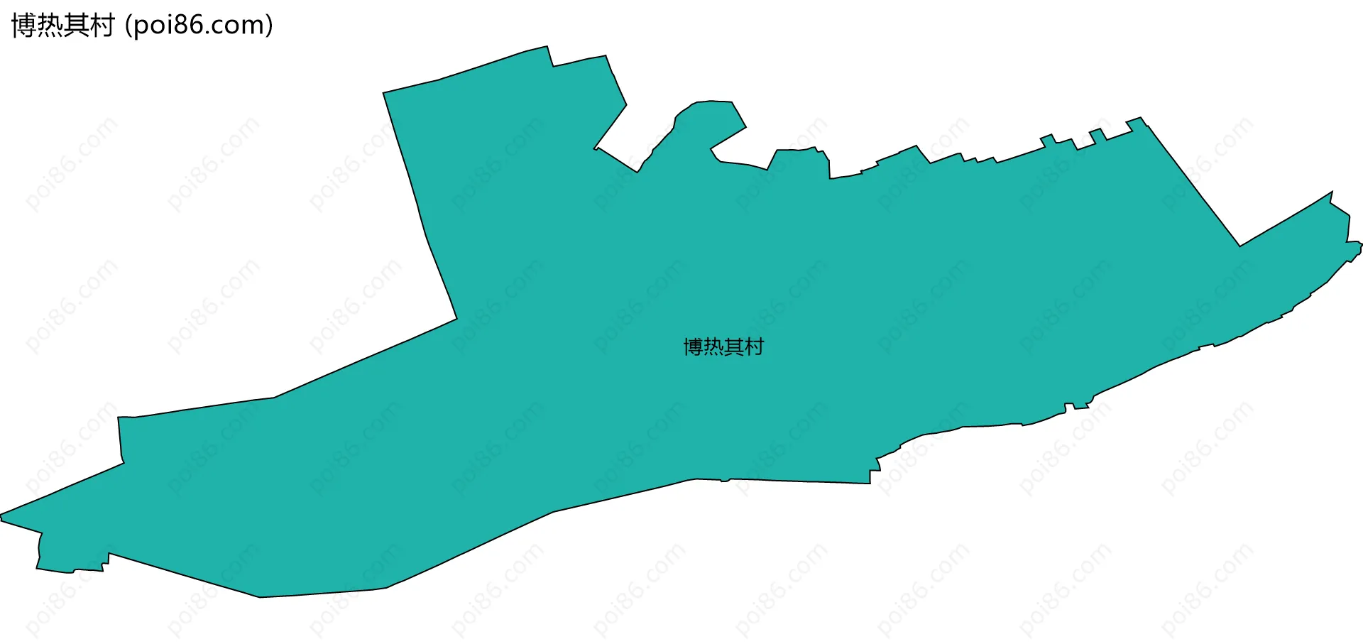 博热其村边界地图