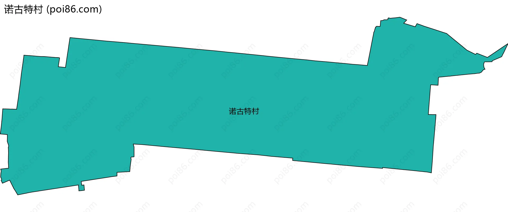 诺古特村边界地图