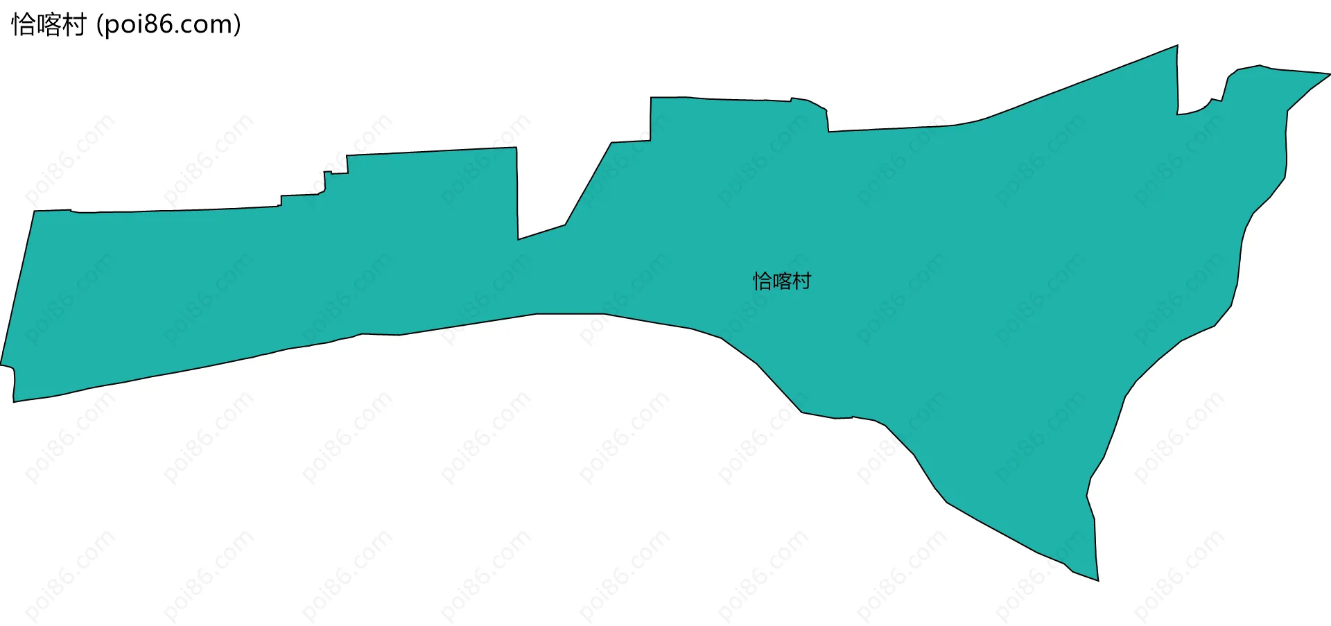 恰喀村边界地图