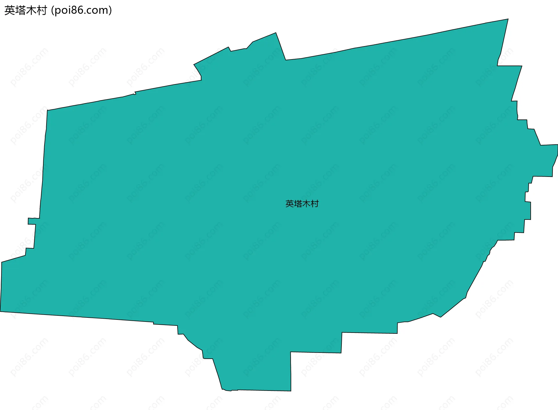 英塔木村边界地图