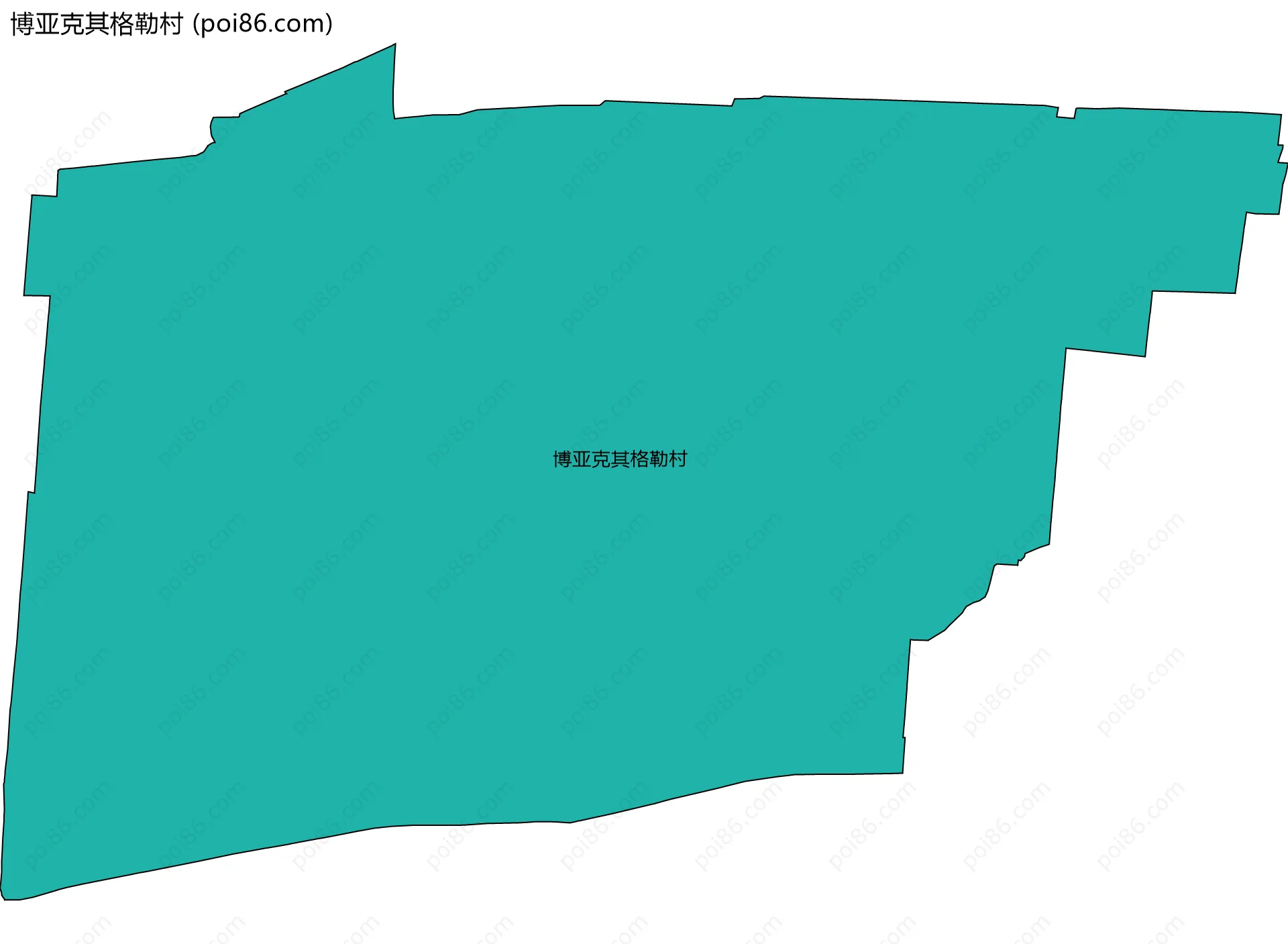 博亚克其格勒村边界地图