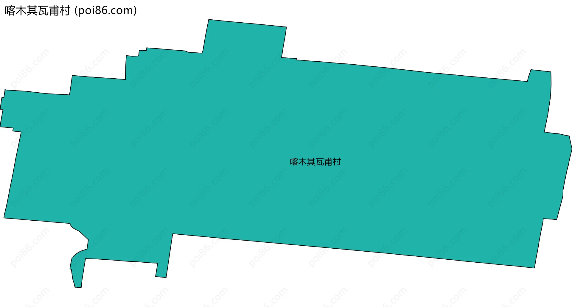 喀木其瓦甫村边界地图