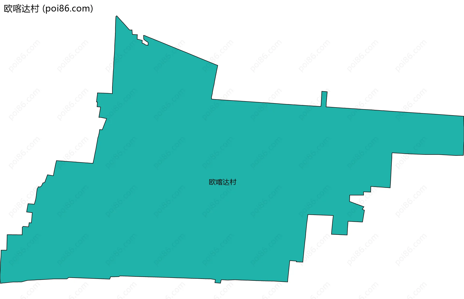 欧喀达村边界地图