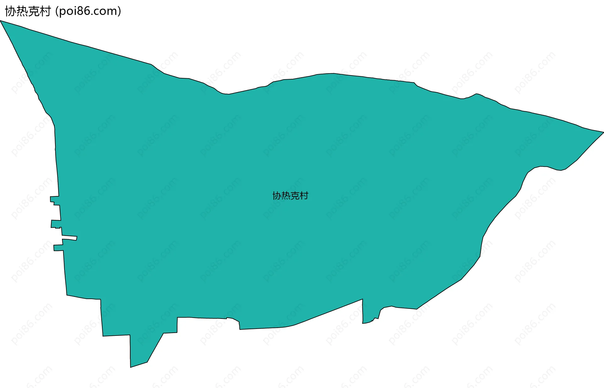 协热克村边界地图