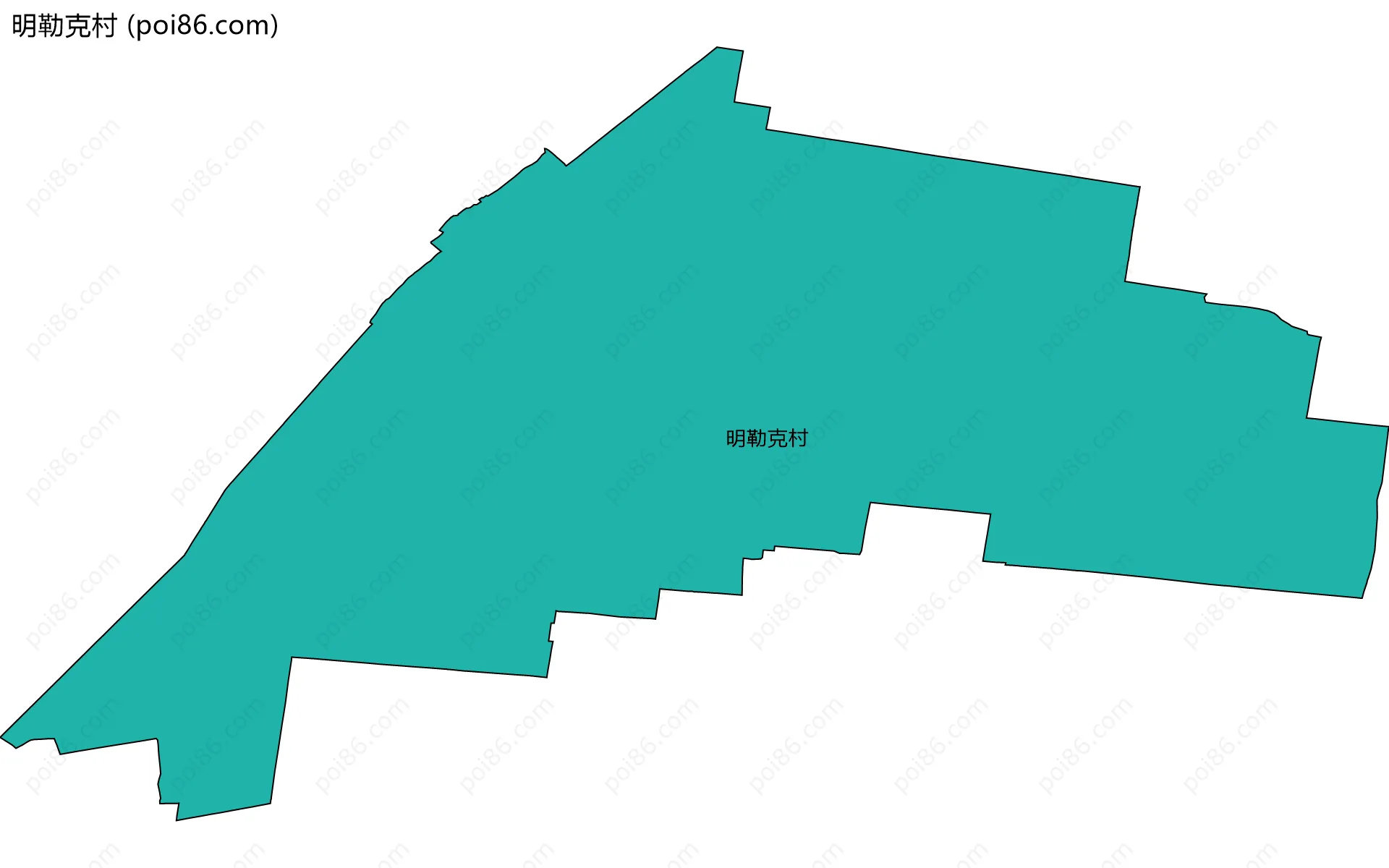 明勒克村边界地图