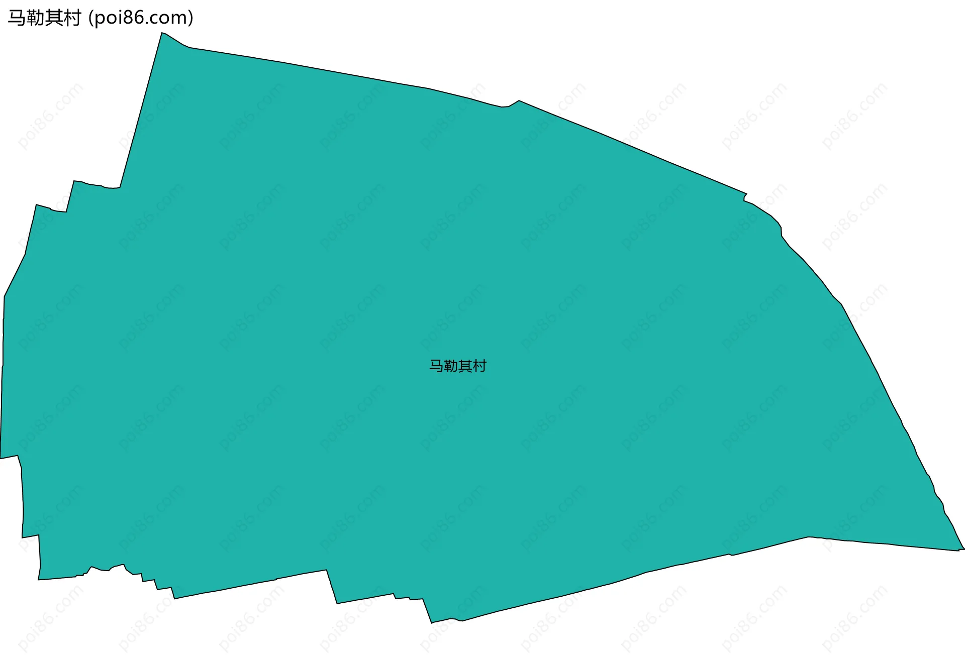 马勒其村边界地图
