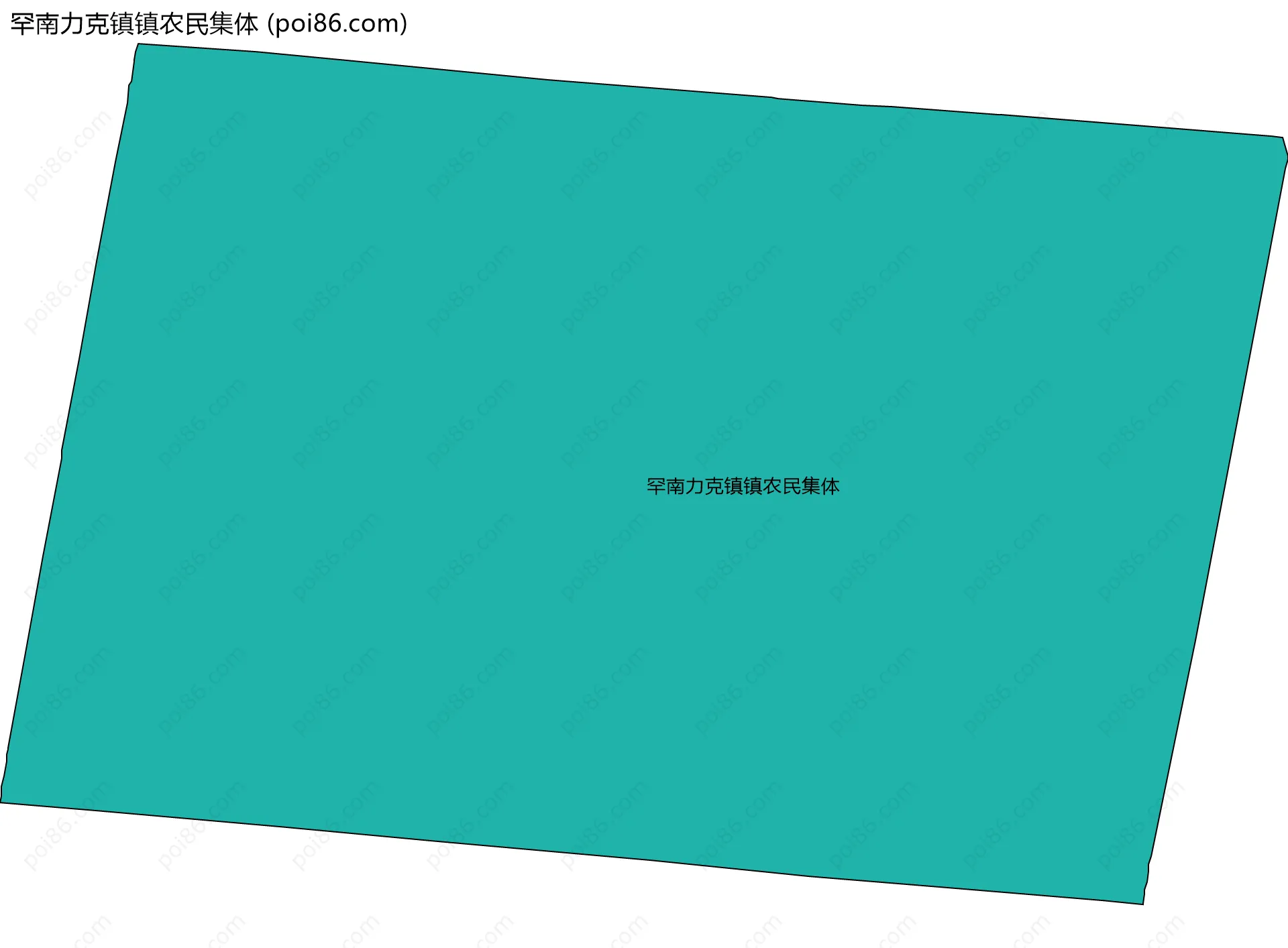 罕南力克镇镇农民集体边界地图