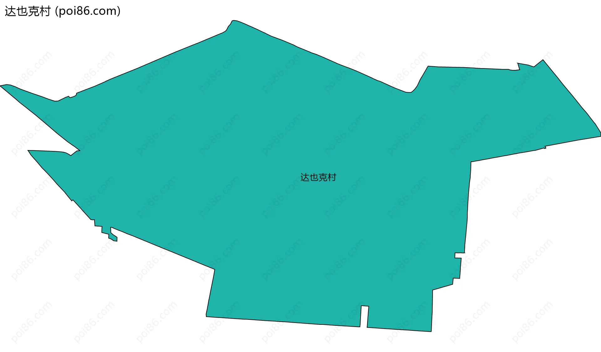 达也克村边界地图