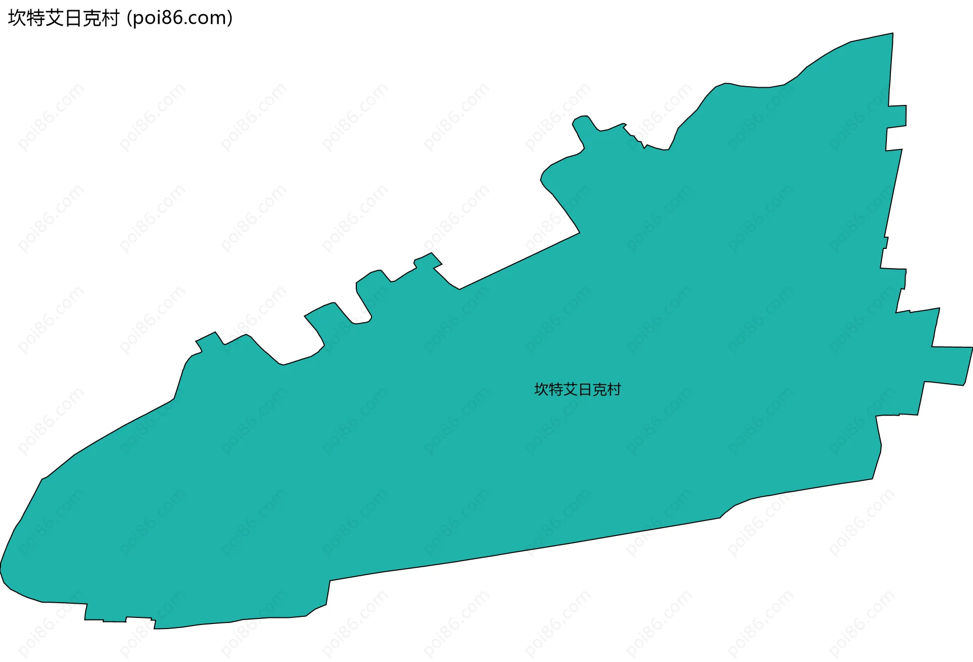 坎特艾日克村边界地图