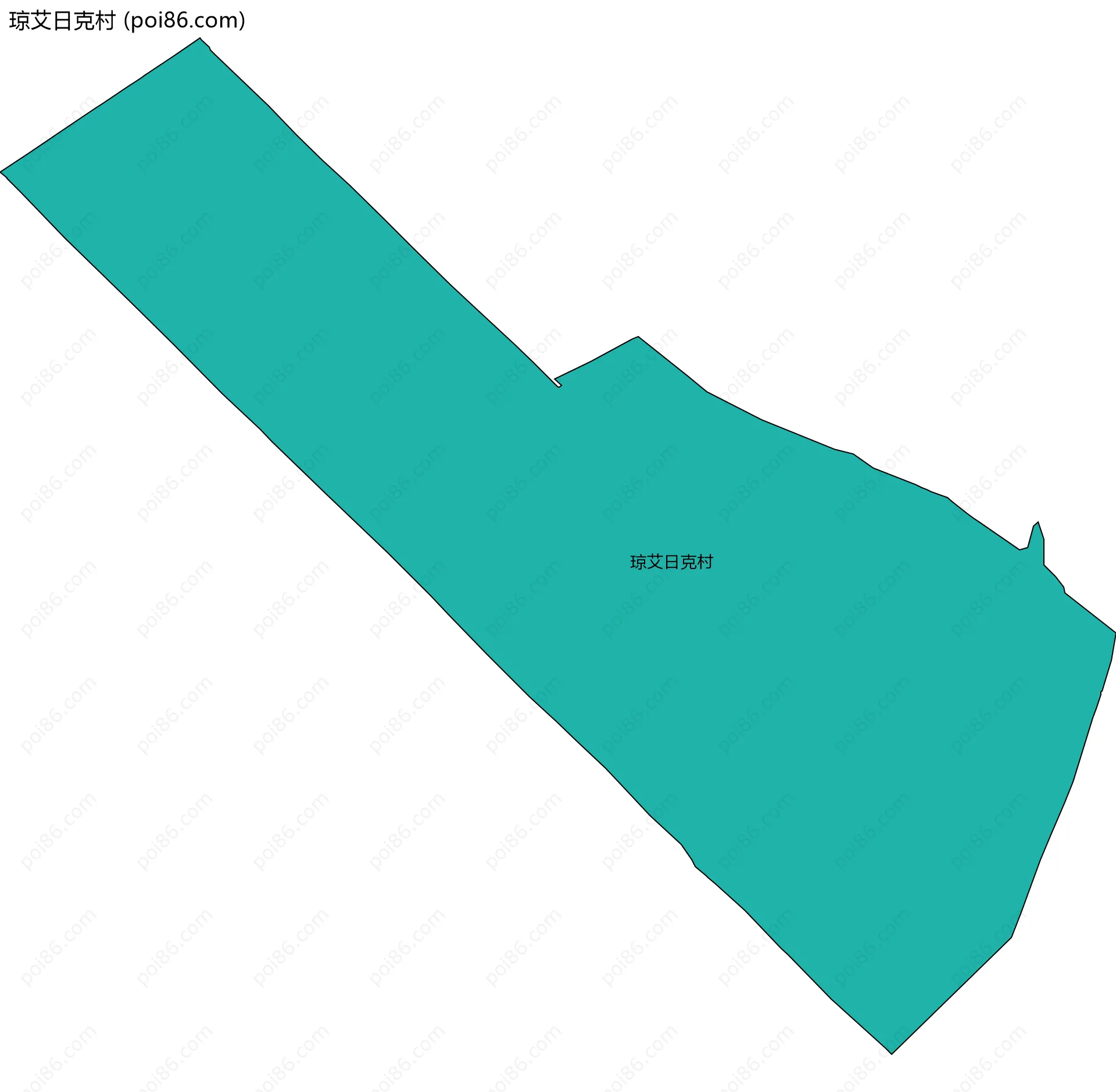 琼艾日克村边界地图