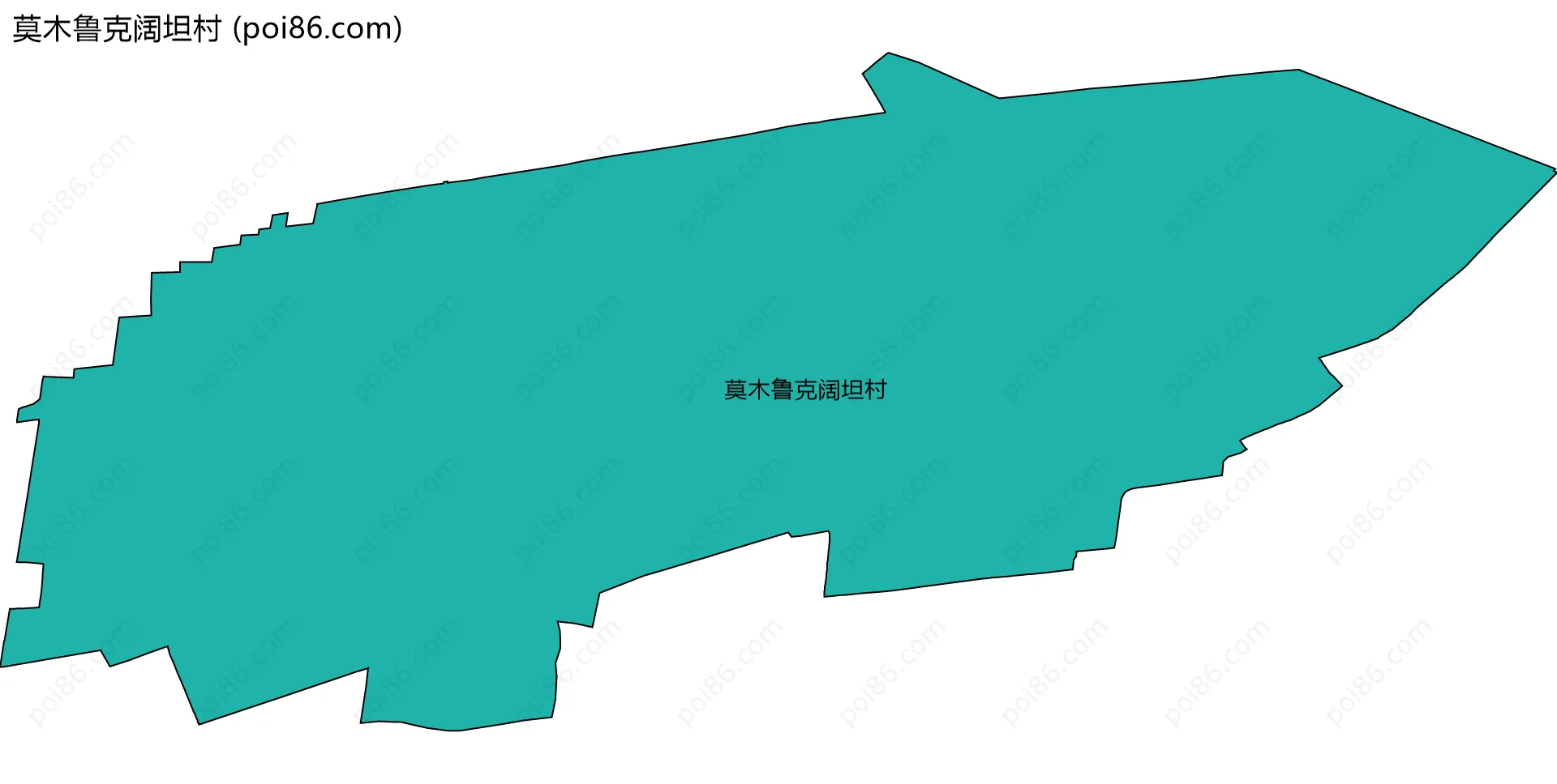 莫木鲁克阔坦村边界地图
