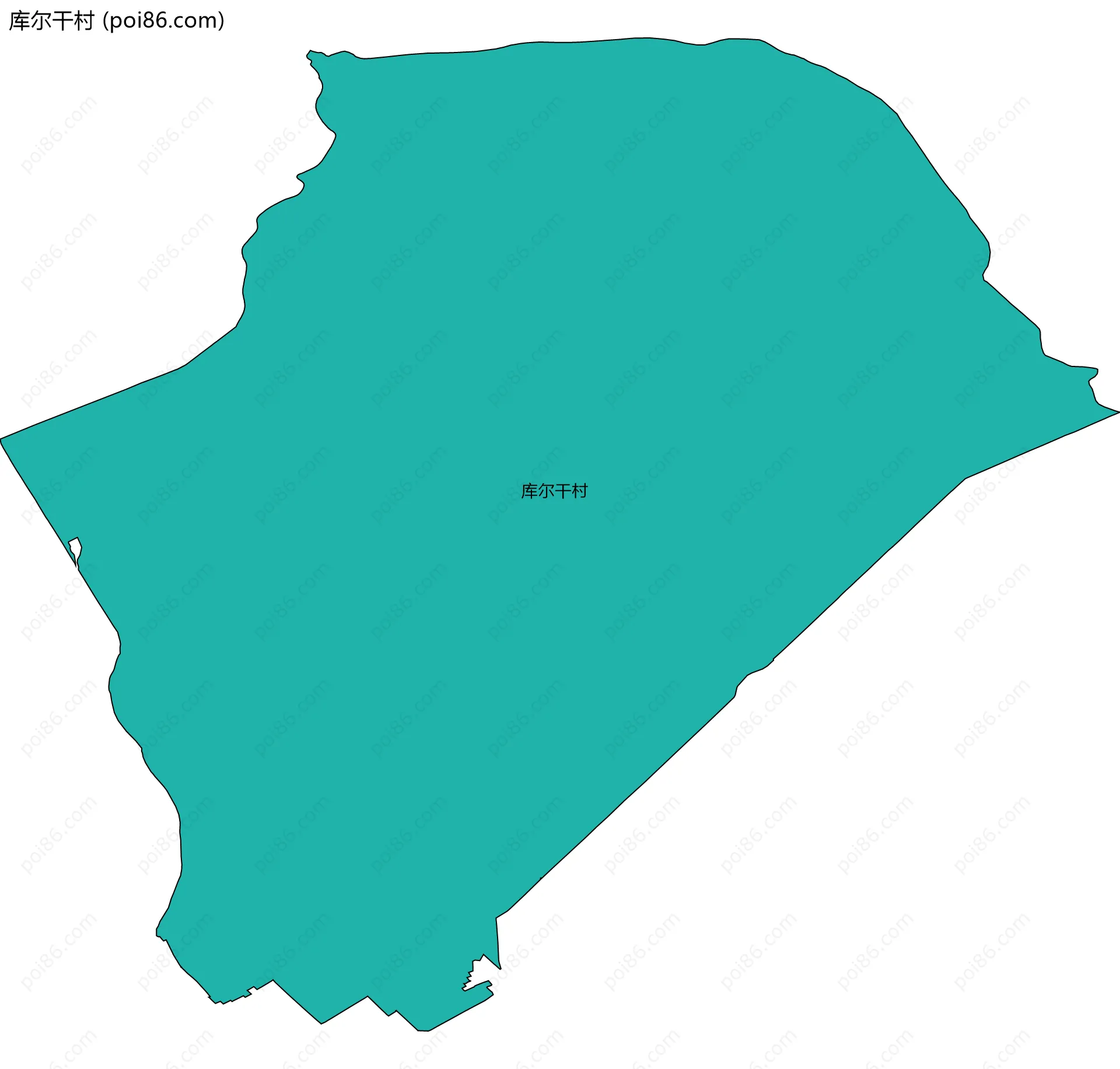 库尔干村边界地图