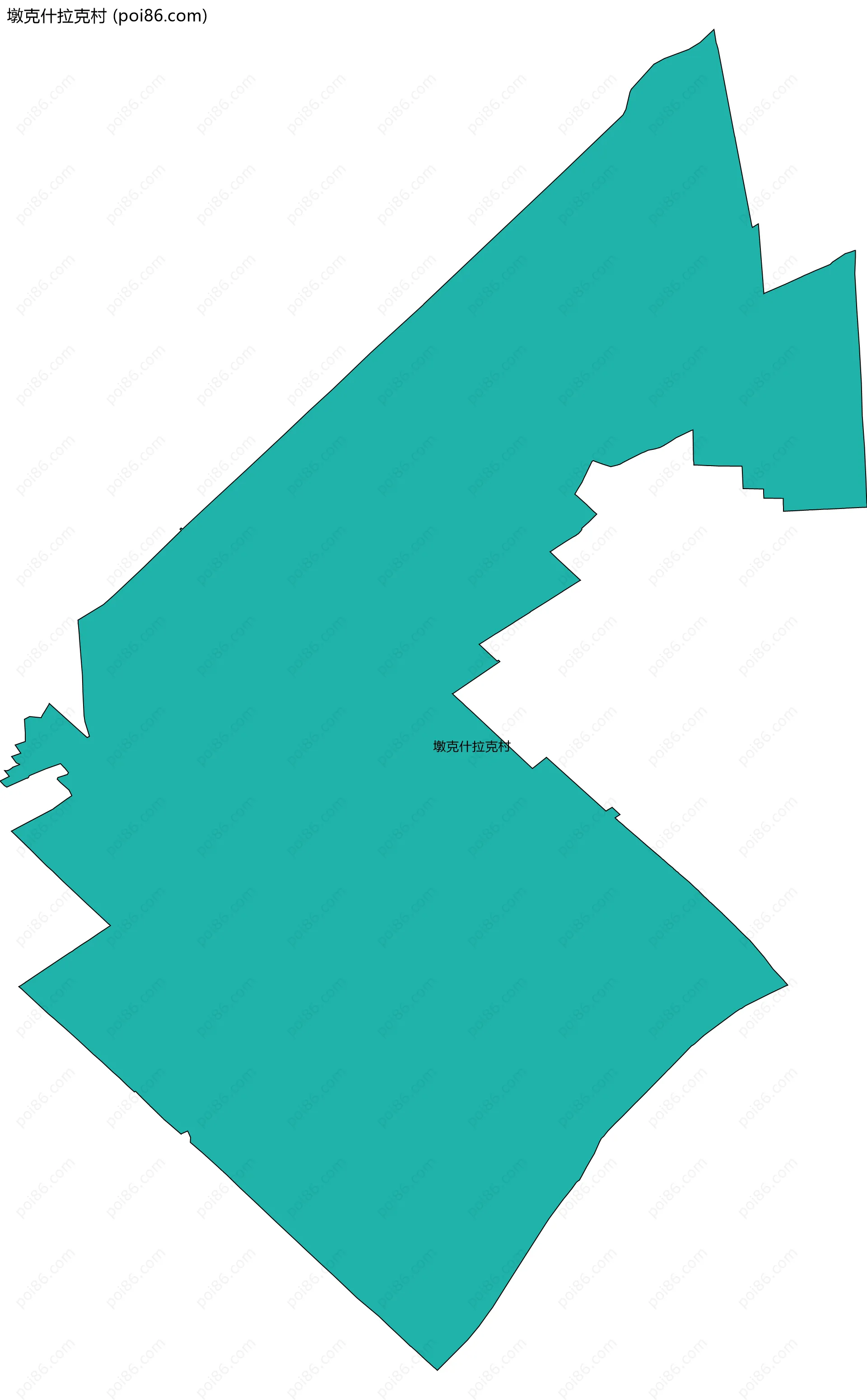 墩克什拉克村边界地图