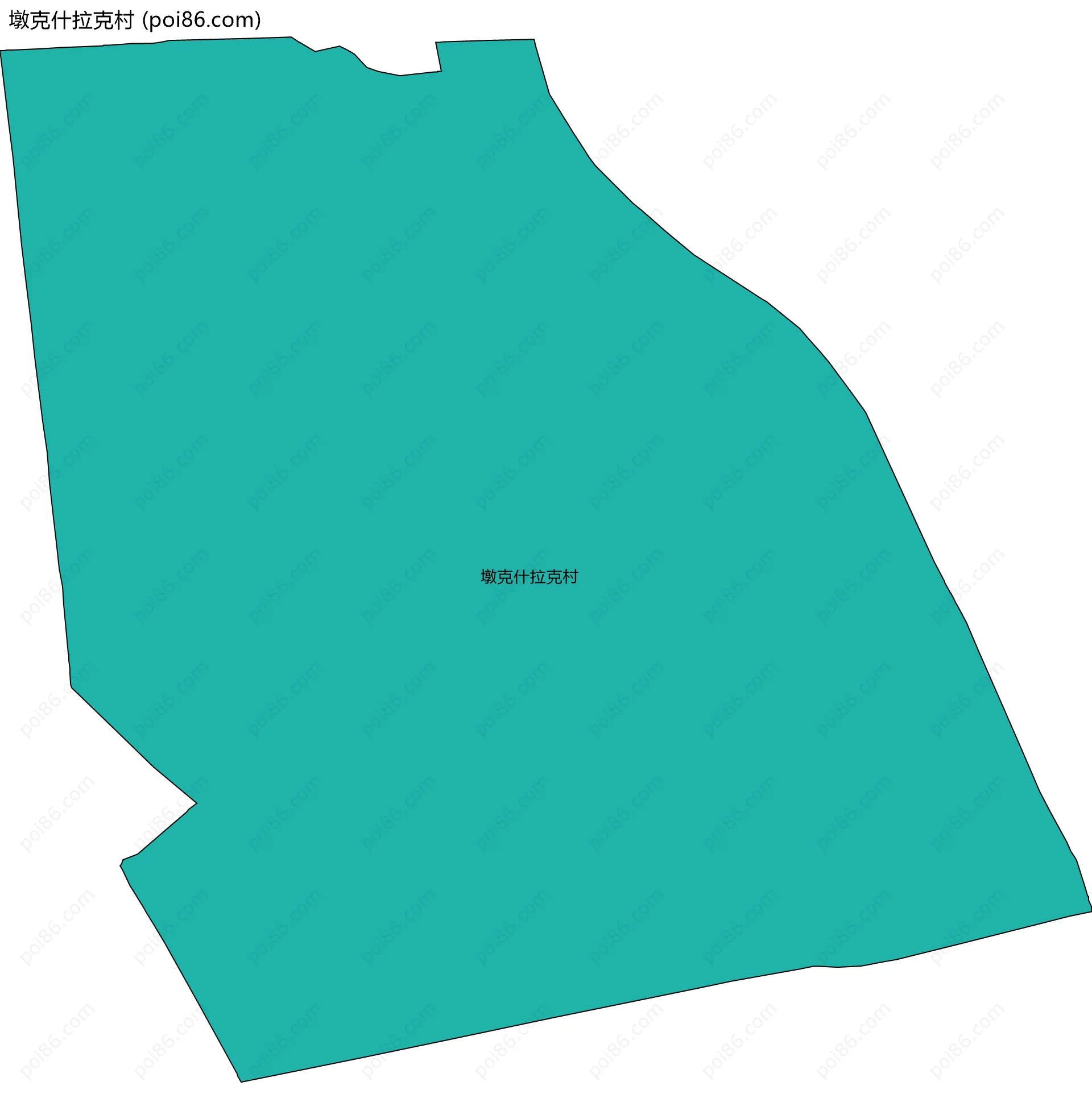 墩克什拉克村边界地图