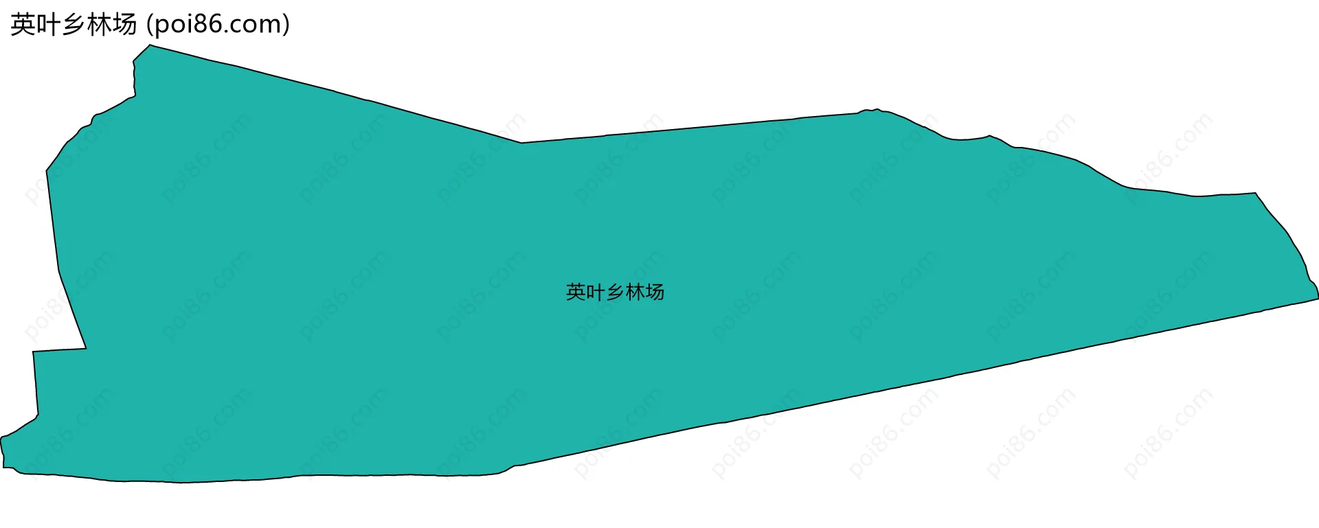 英叶乡林场边界地图