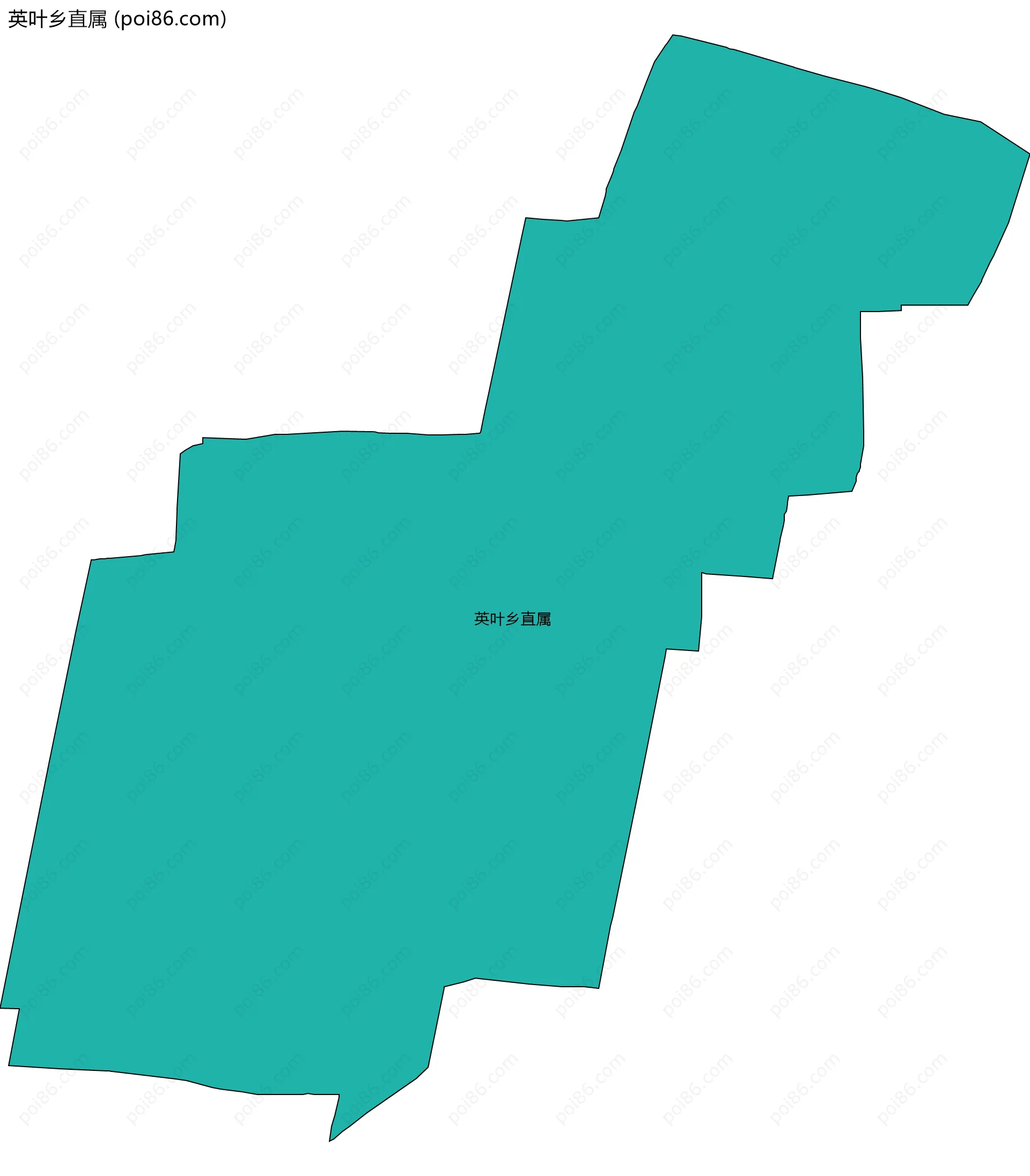 英叶乡直属边界地图