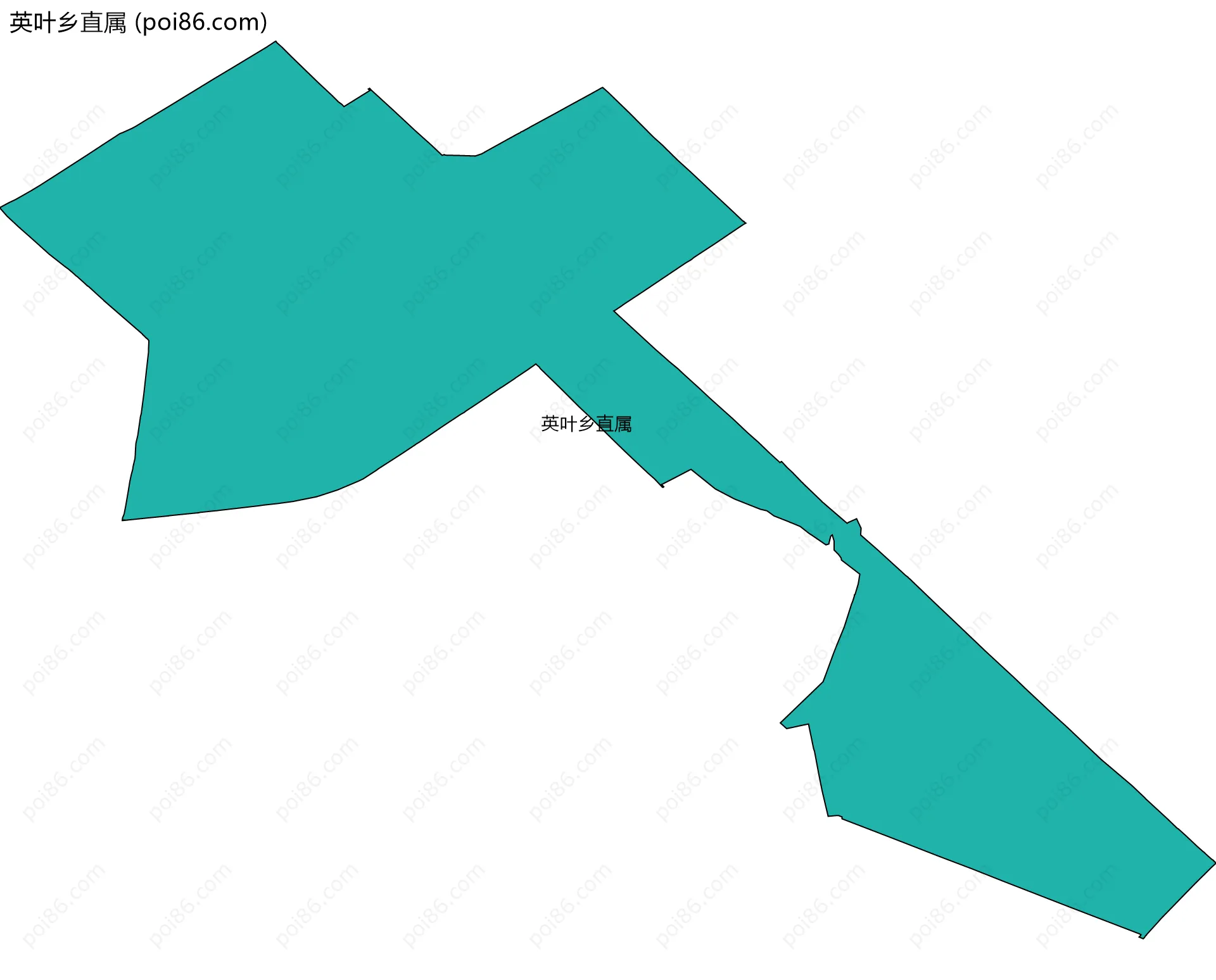 英叶乡直属边界地图
