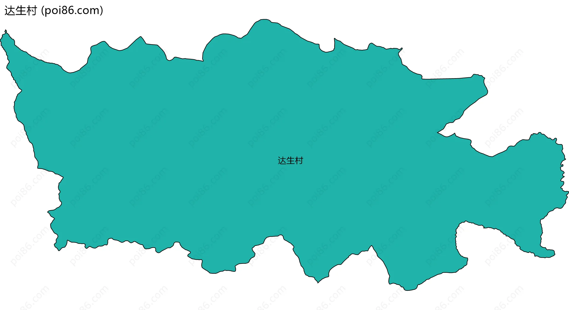 达生村边界地图