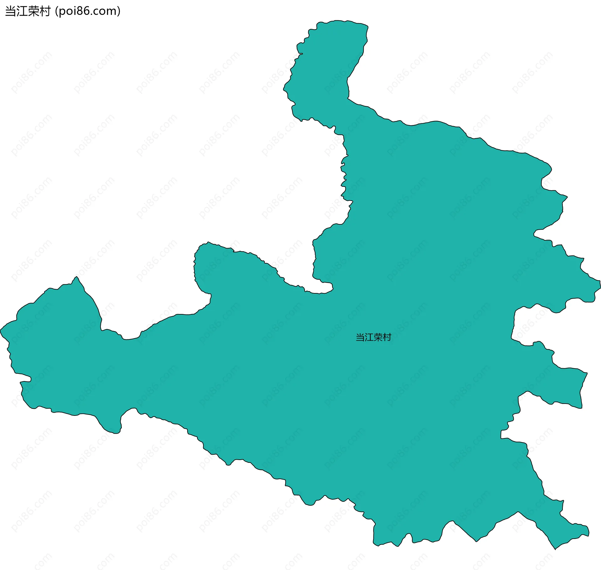 当江荣村边界地图
