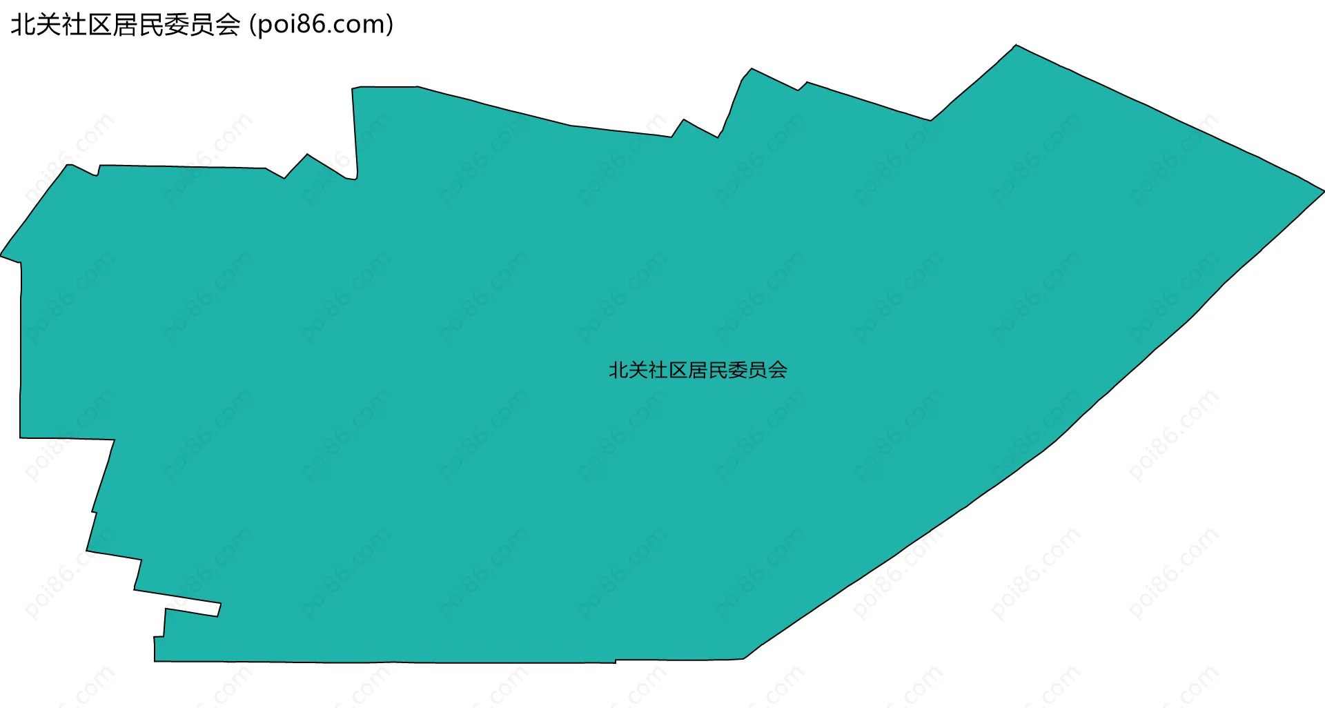 北关社区居民委员会边界地图