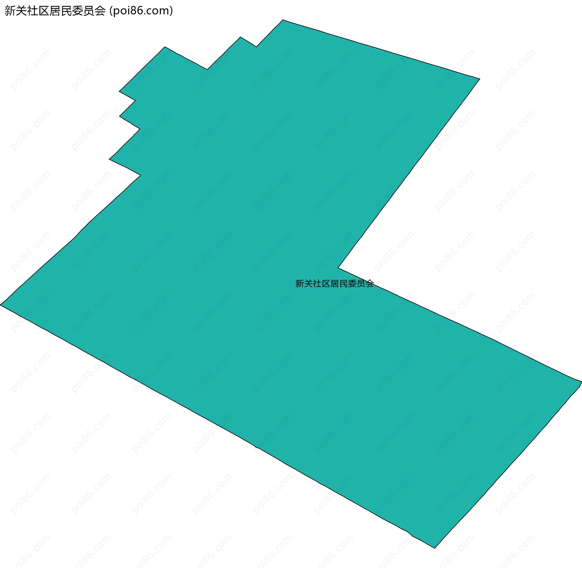 新关社区居民委员会边界地图