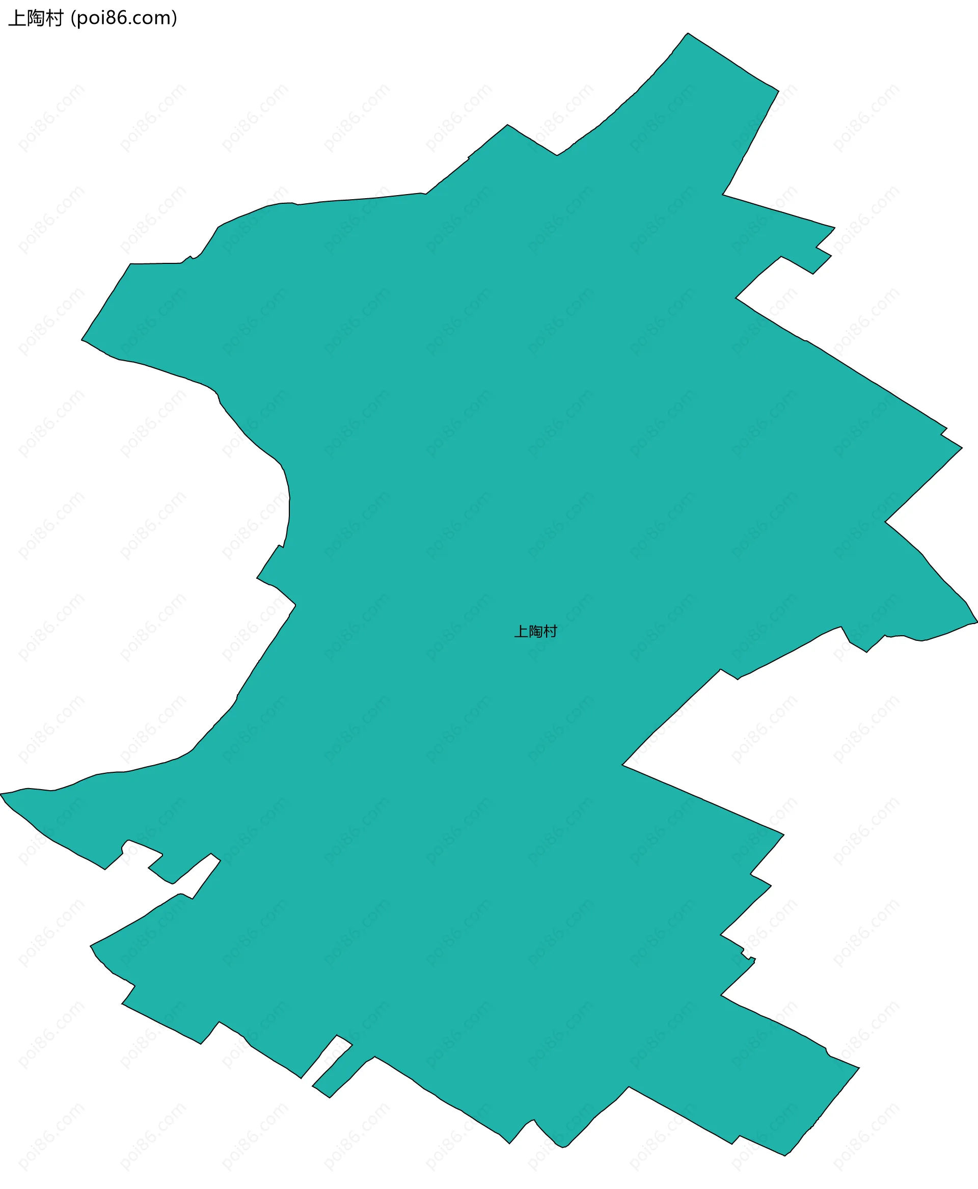 上陶村边界地图