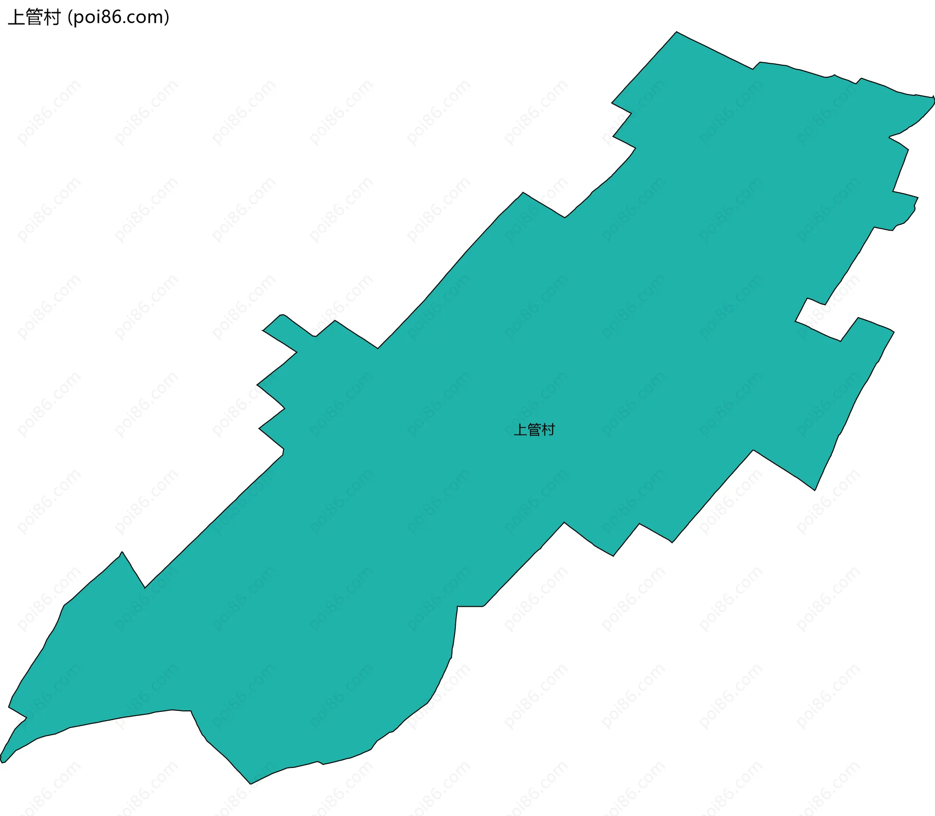 上管村边界地图