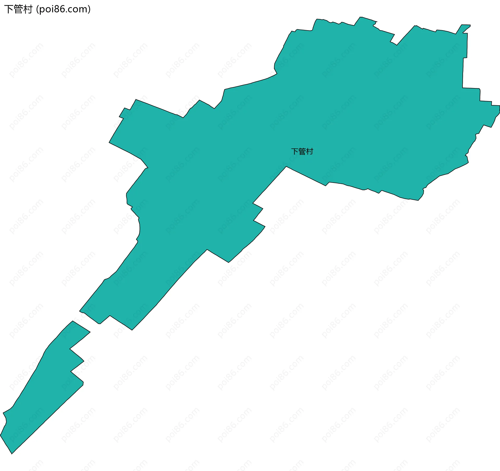 下管村边界地图