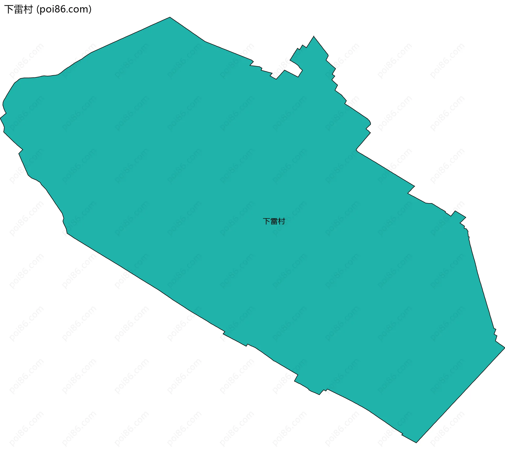 下雷村边界地图