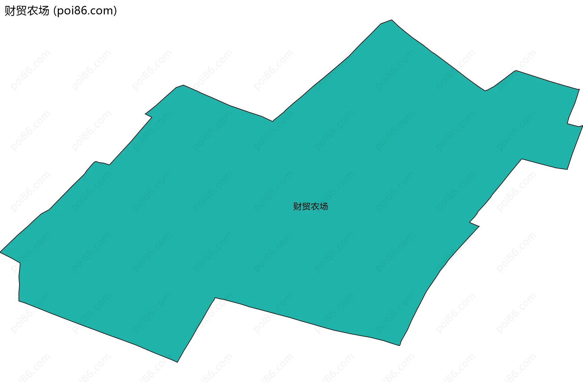 财贸农场边界地图