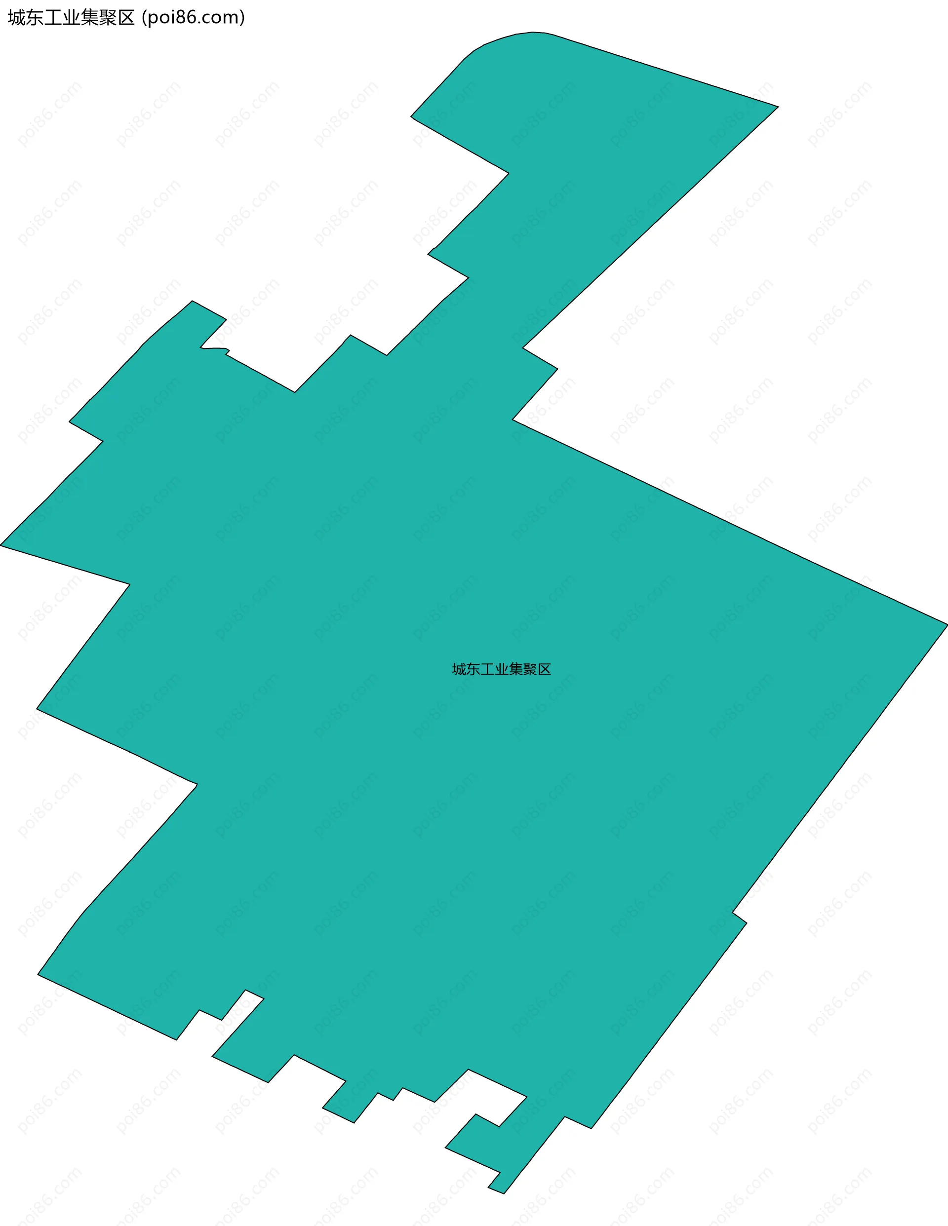 城东工业集聚区边界地图